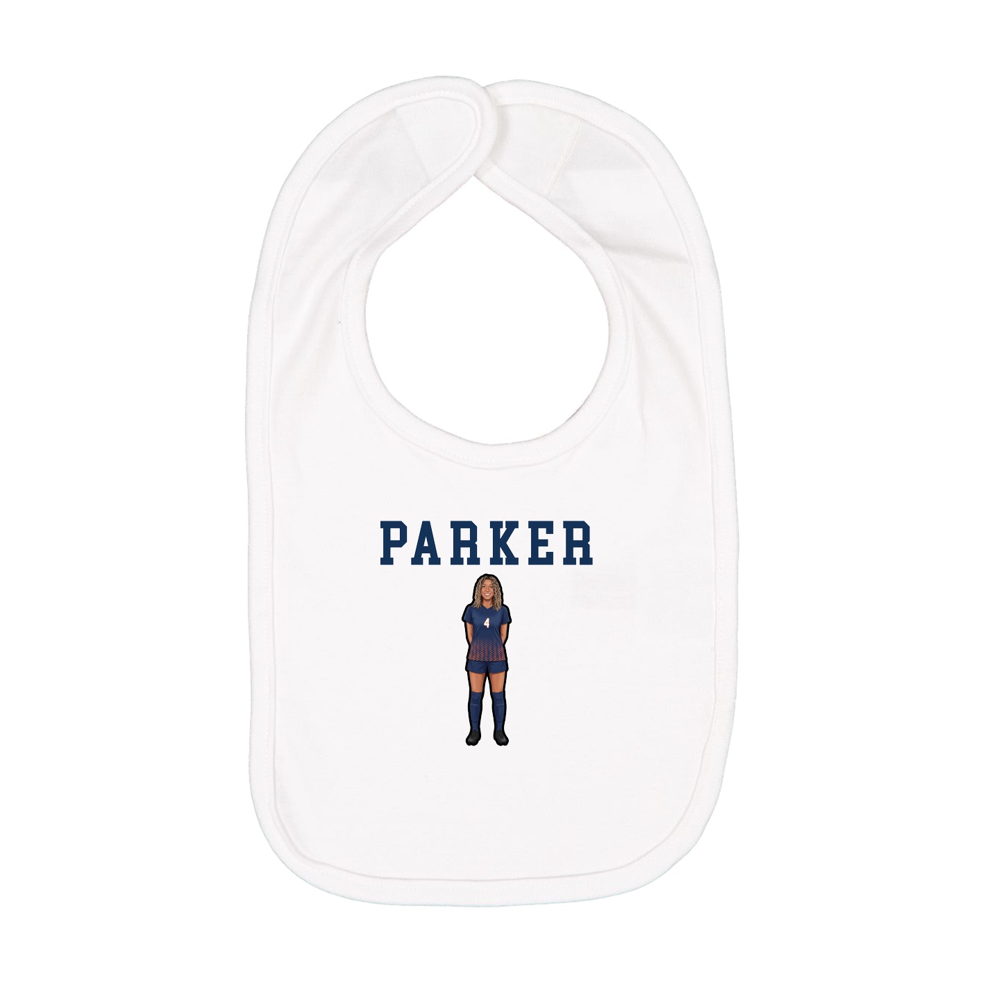 Infant Bib — Shirsey in White