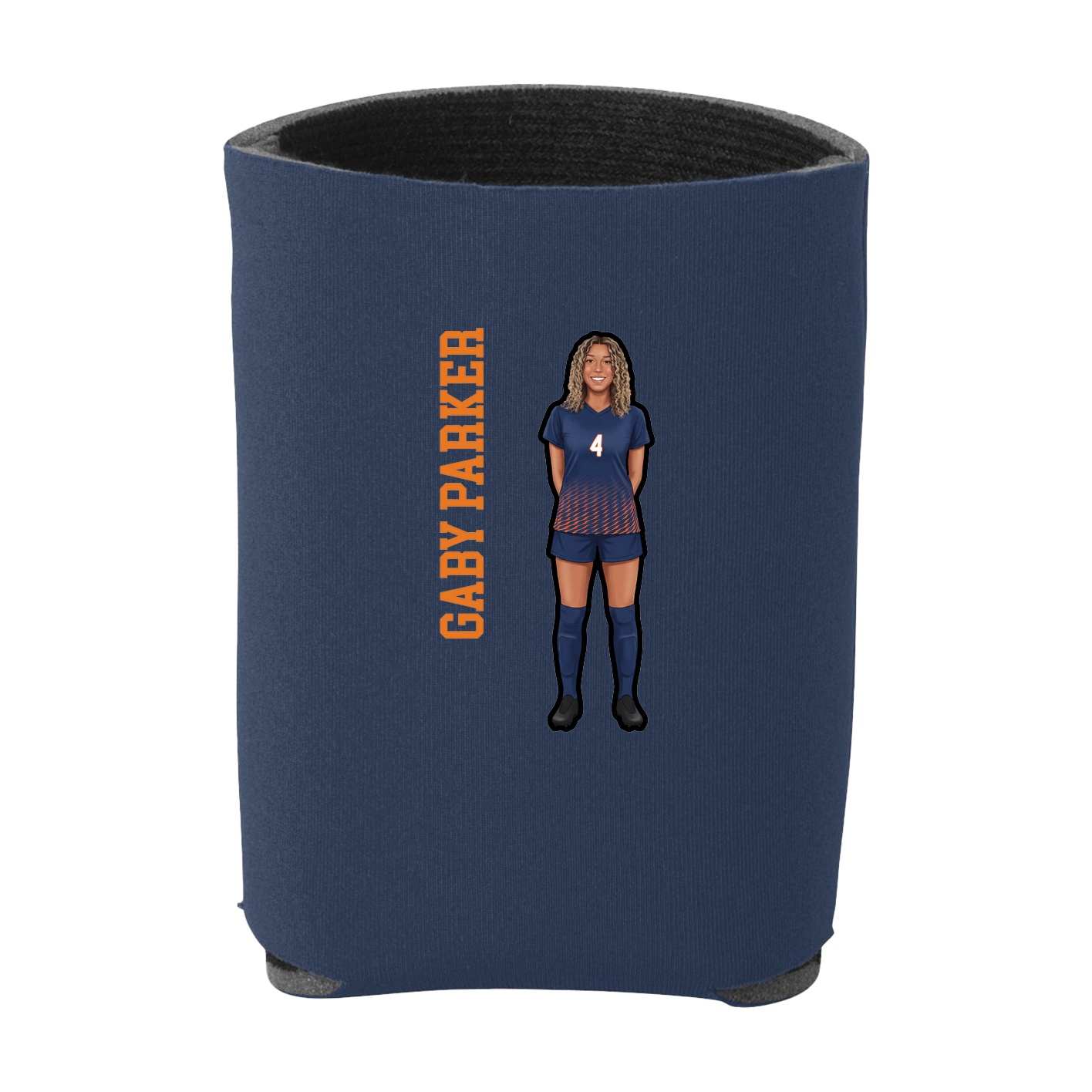 Can Holder — Name Vertical in Navy