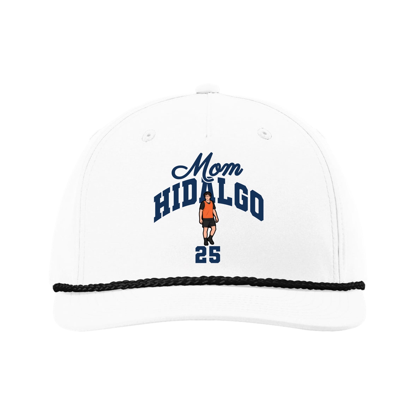 Five-Panel Classic Rope Cap — Mothers Day Arch in White