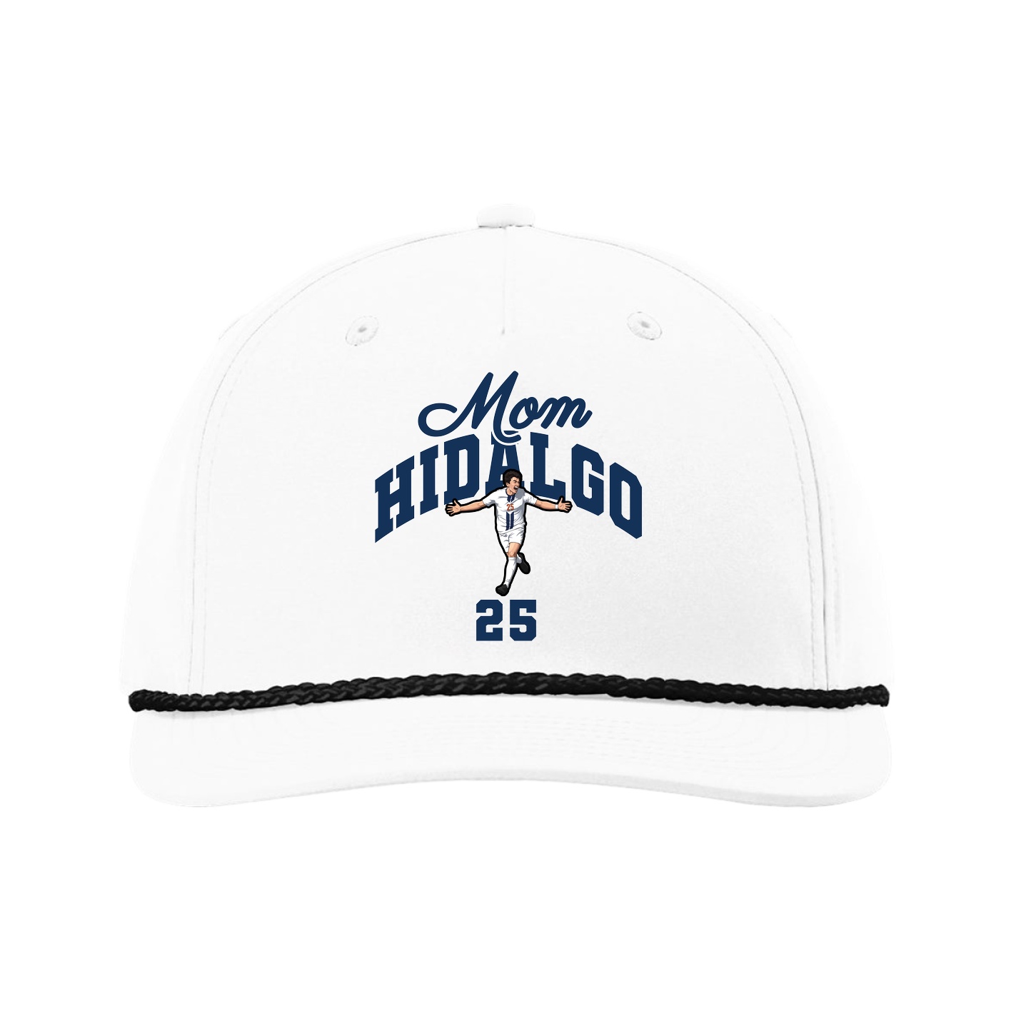Five-Panel Classic Rope Cap — Mothers Day Arch in White