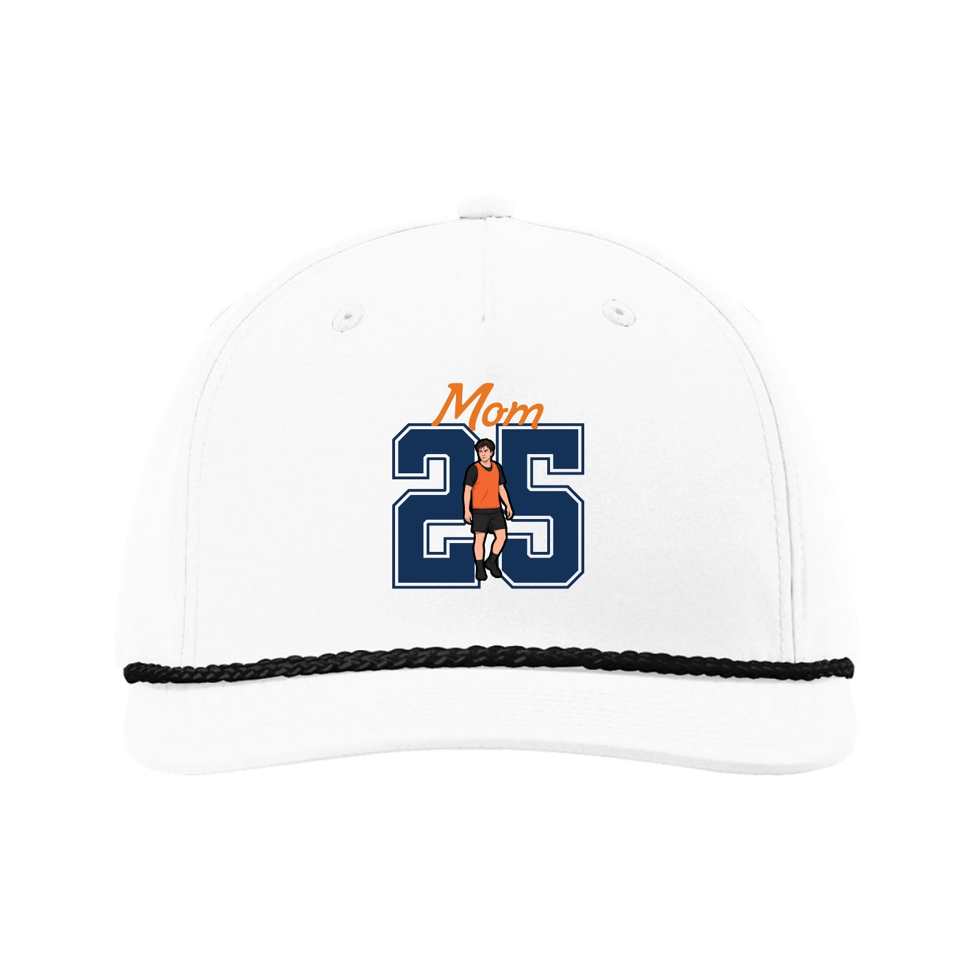 Five-Panel Classic Rope Cap — Mothers Day Shirsey in White