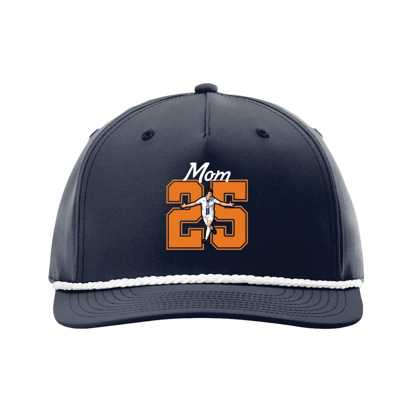 Five-Panel Classic Rope Cap — Mothers Day Shirsey in Navy