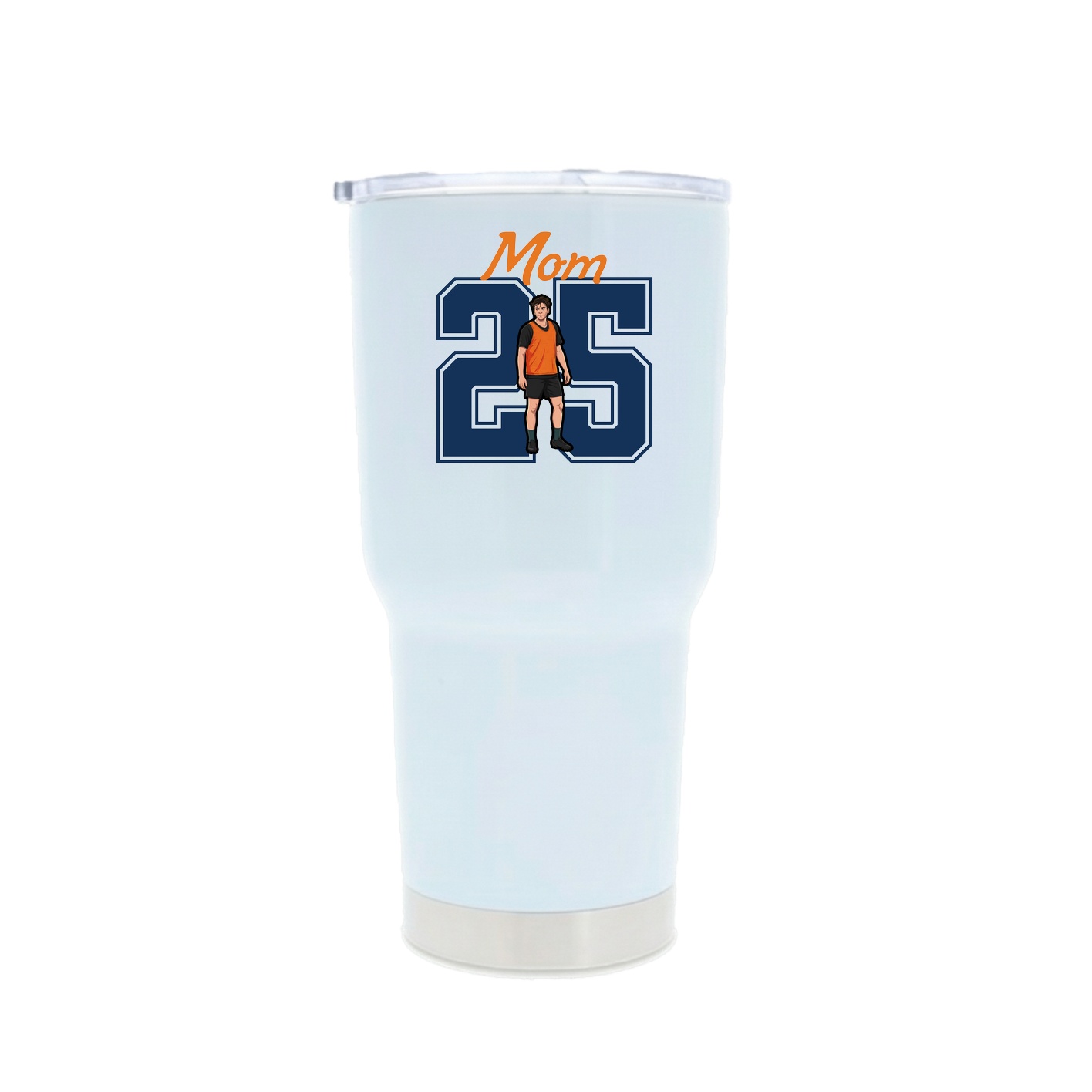 30oz Stainless Steel Tumbler — Mothers Day Shirsey in White