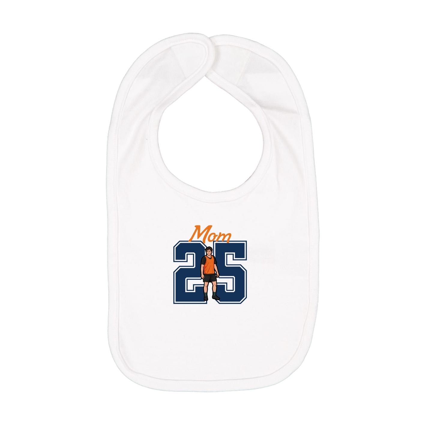 Infant Bib — Mothers Day Shirsey in White