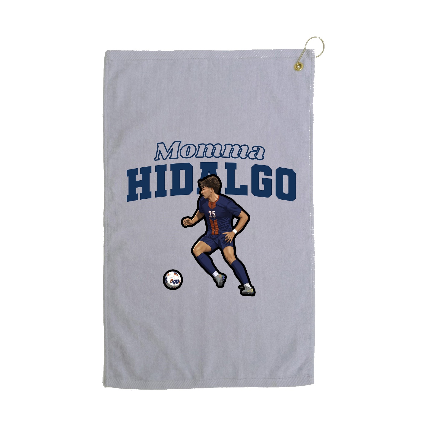 Golf Towel — Mothers Day Block in Grey