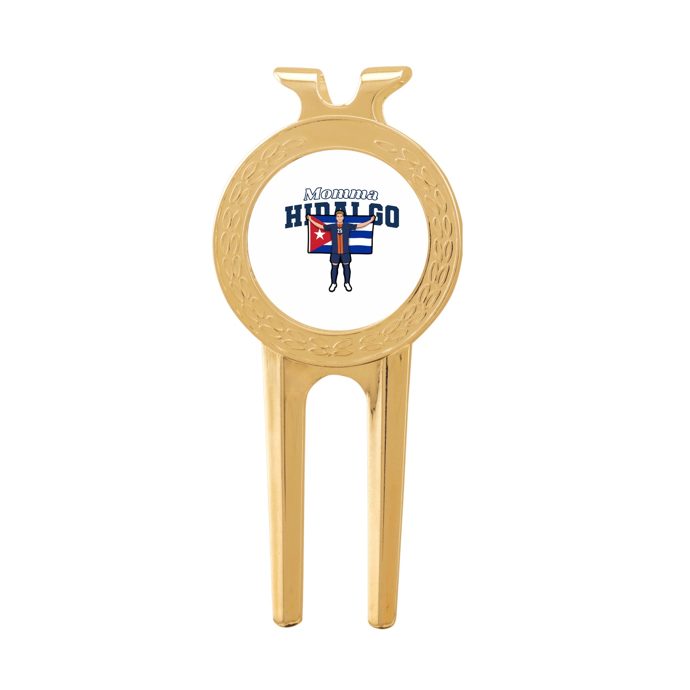 Divot Tool with Ball Marker — Mothers Day Block in Classic
