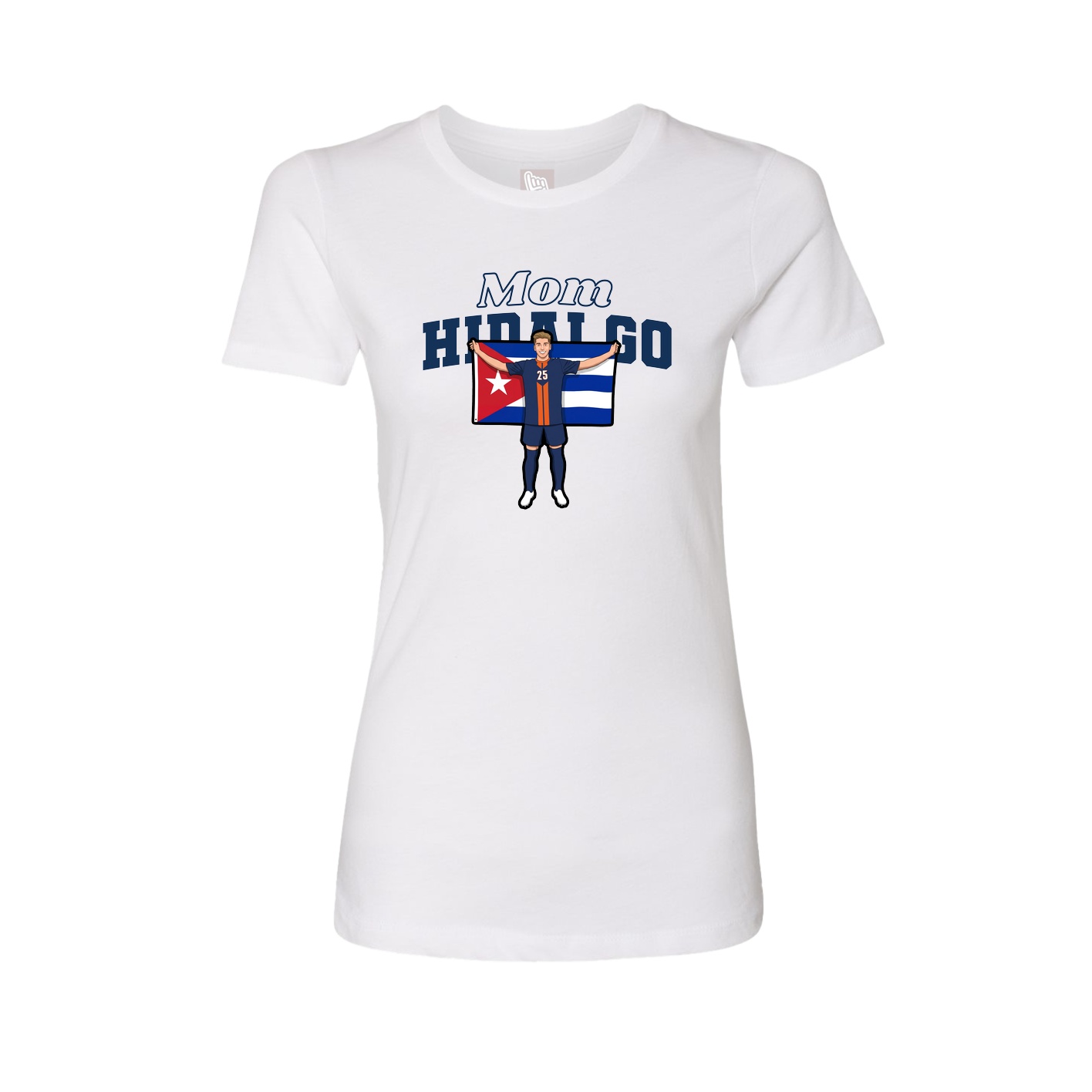 Womens Tee — Mothers Day Block in White