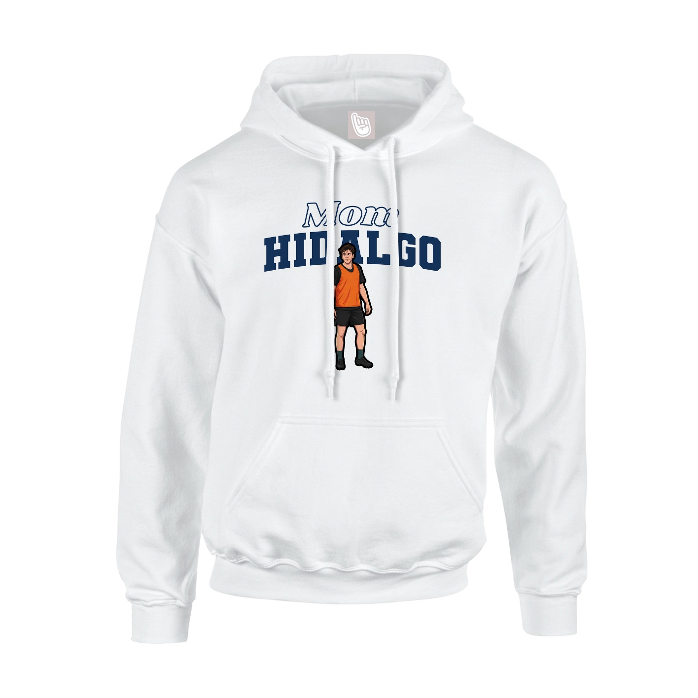 Youth Hoodie — Mothers Day Block in White