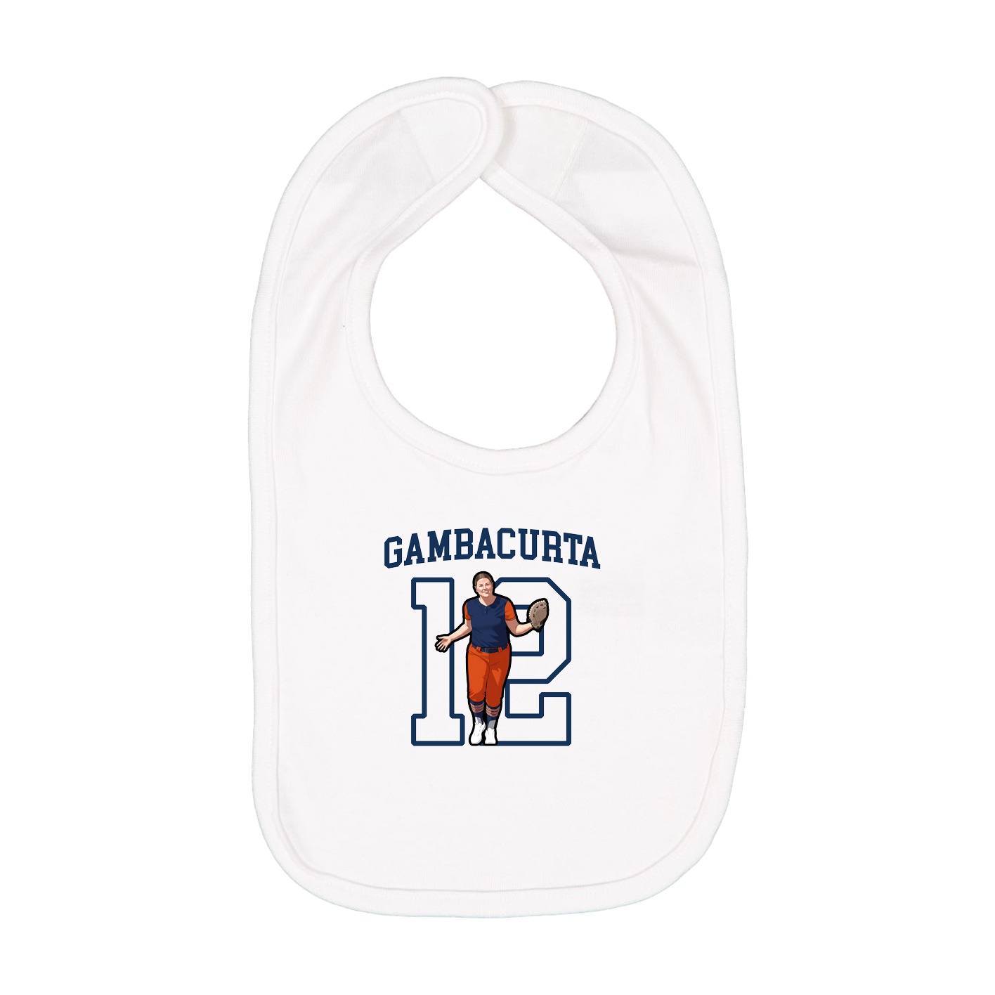 Infant Bib — Shirsey in White