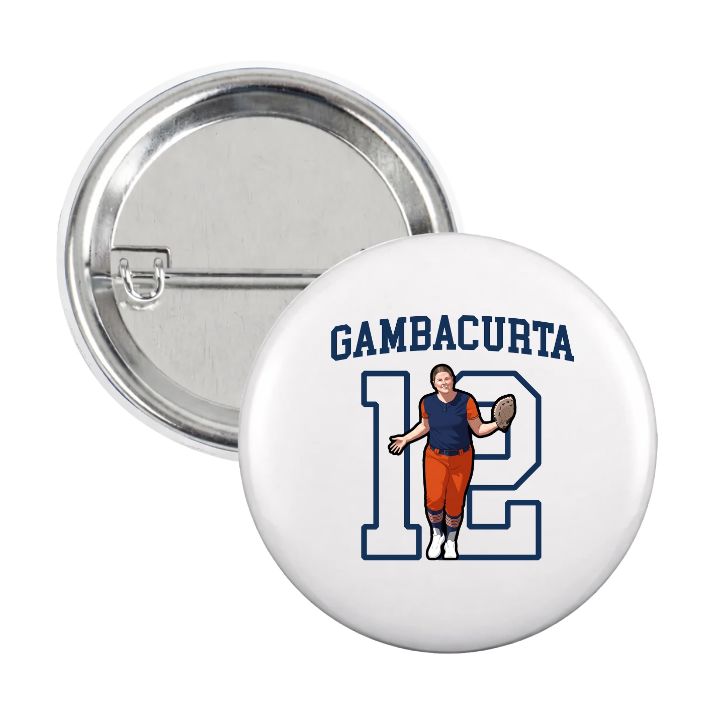 Game Day Button — Shirsey in White