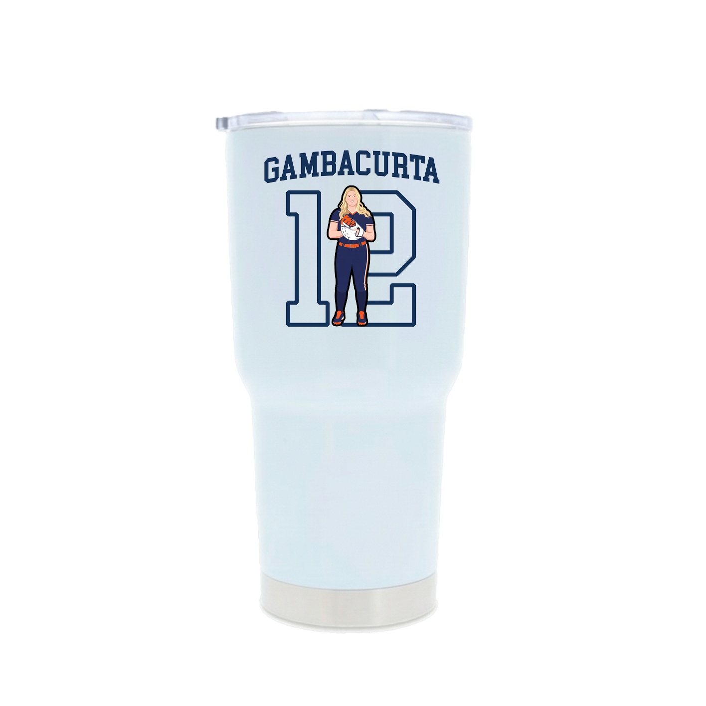 30oz Stainless Steel Tumbler — Shirsey in White