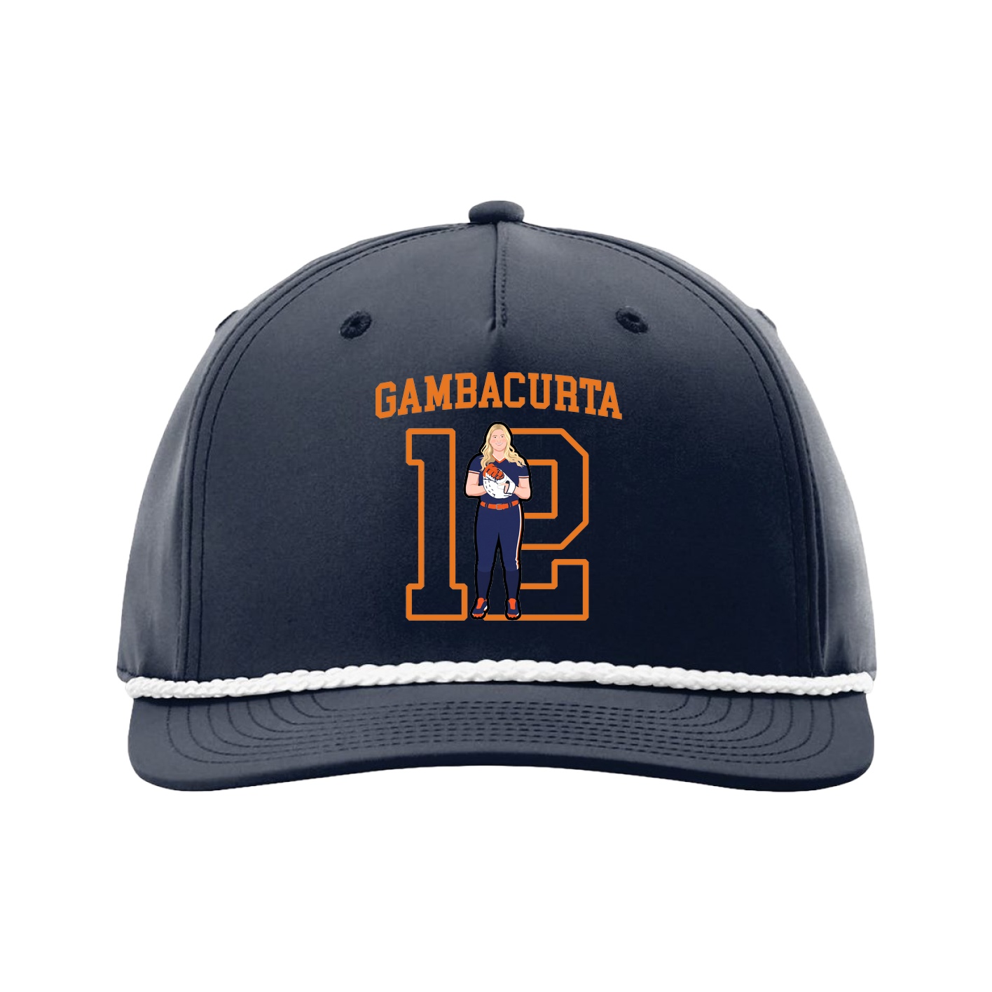 Five-Panel Classic Rope Cap — Shirsey in Navy