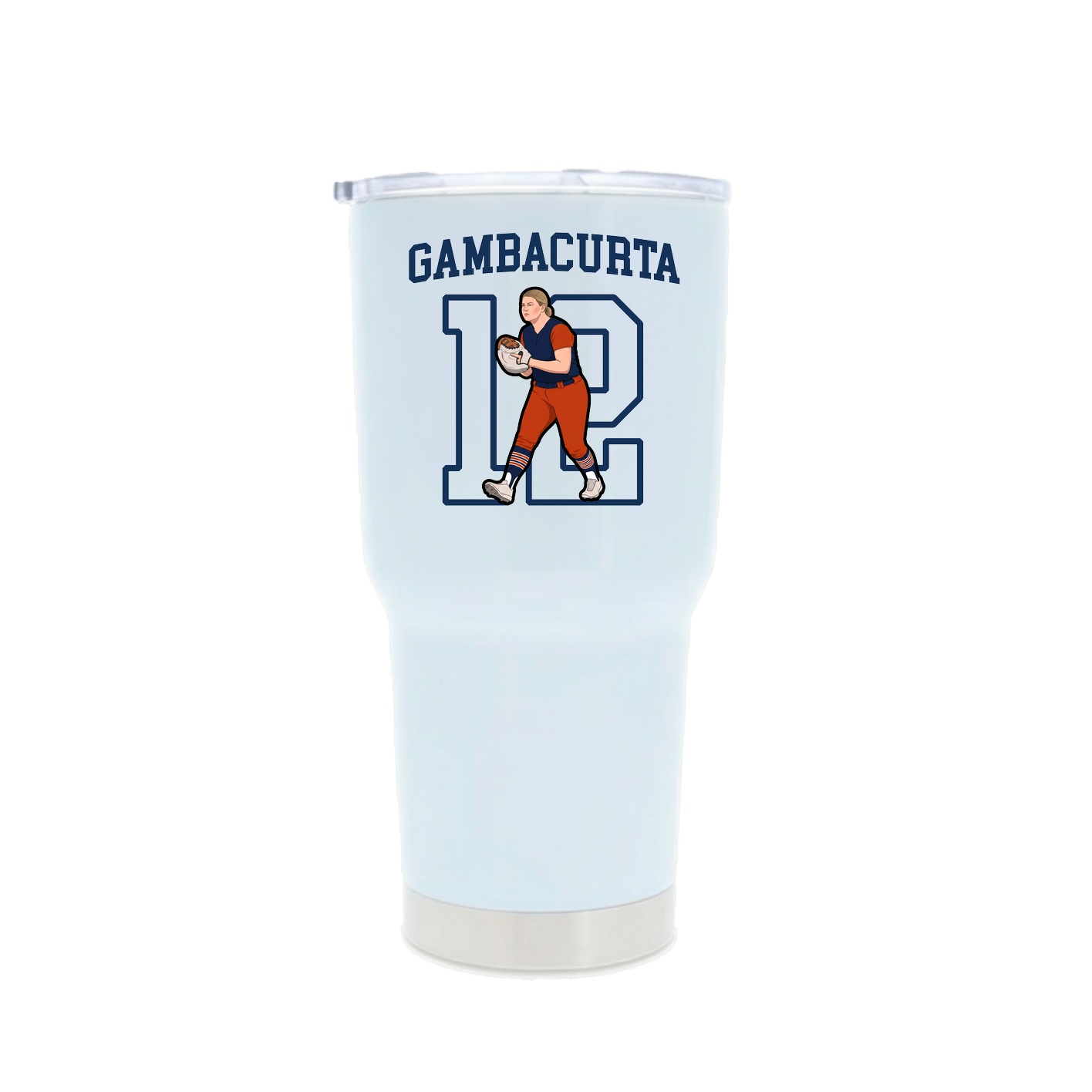 30oz Stainless Steel Tumbler — Shirsey in White