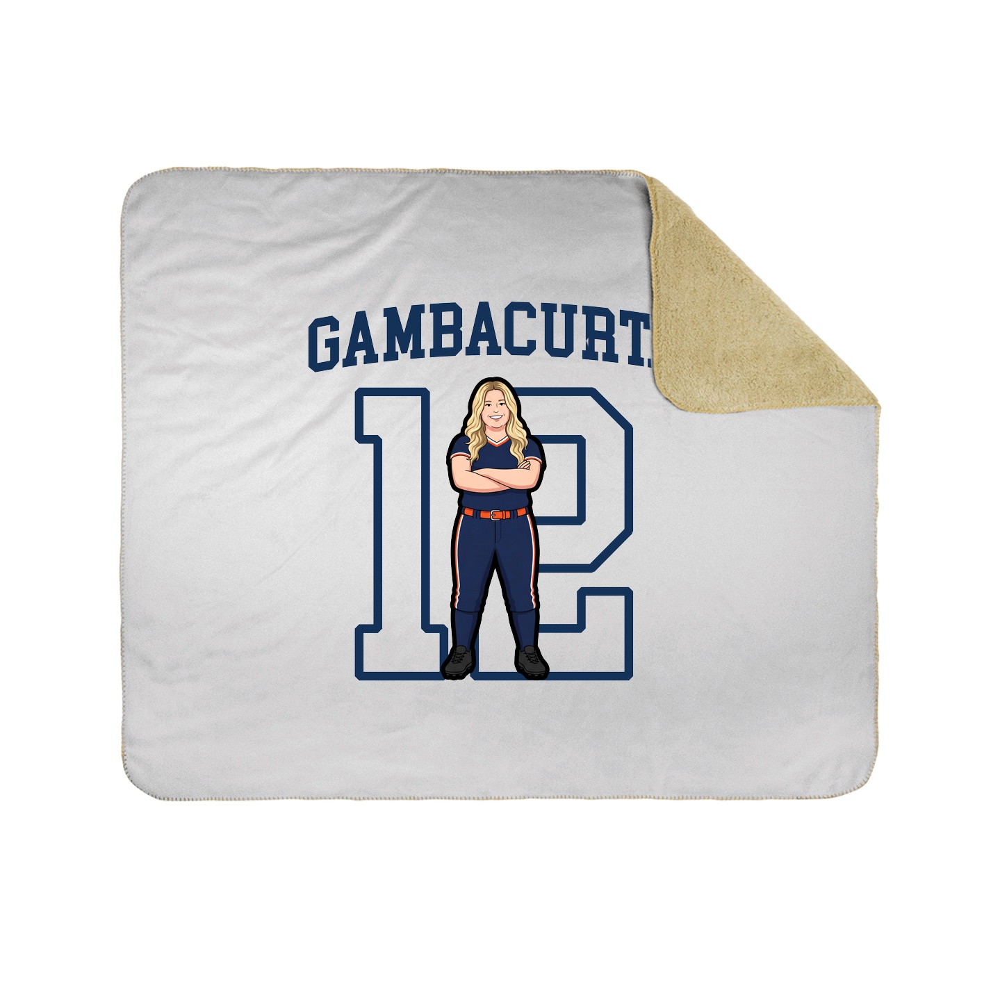 Throw Blanket — Shirsey in White