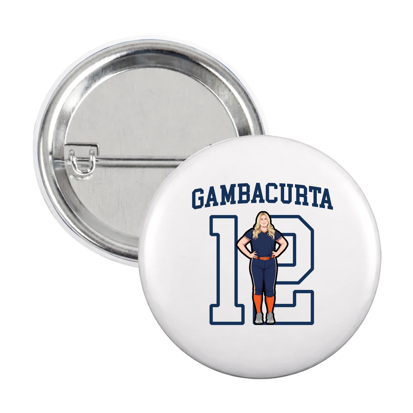 Game Day Button — Shirsey in White