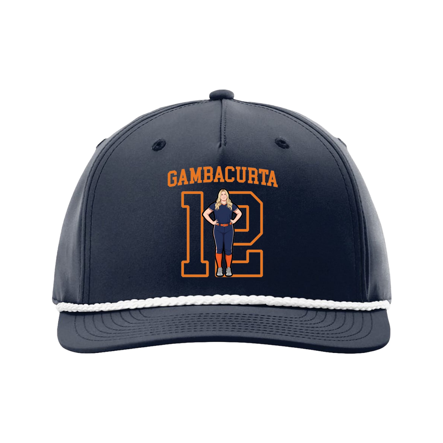 Five-Panel Classic Rope Cap — Shirsey in Navy