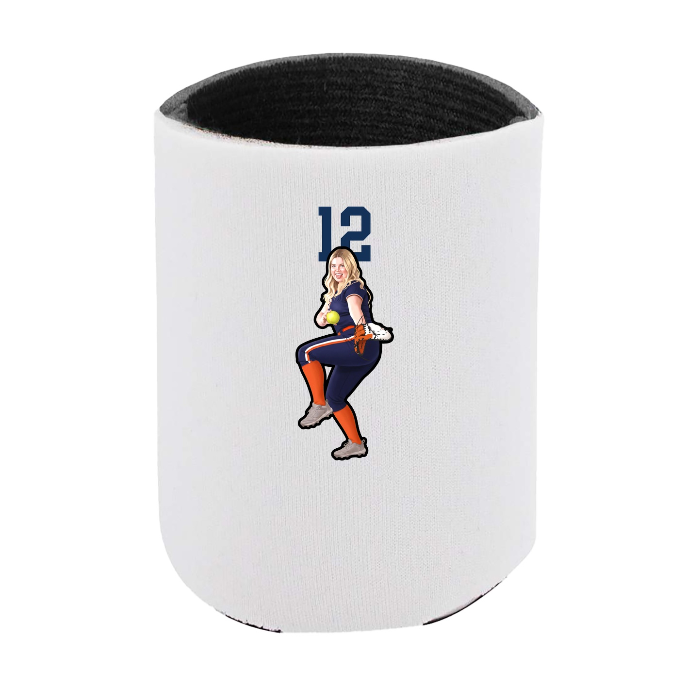 Can Holder — Number Top in White