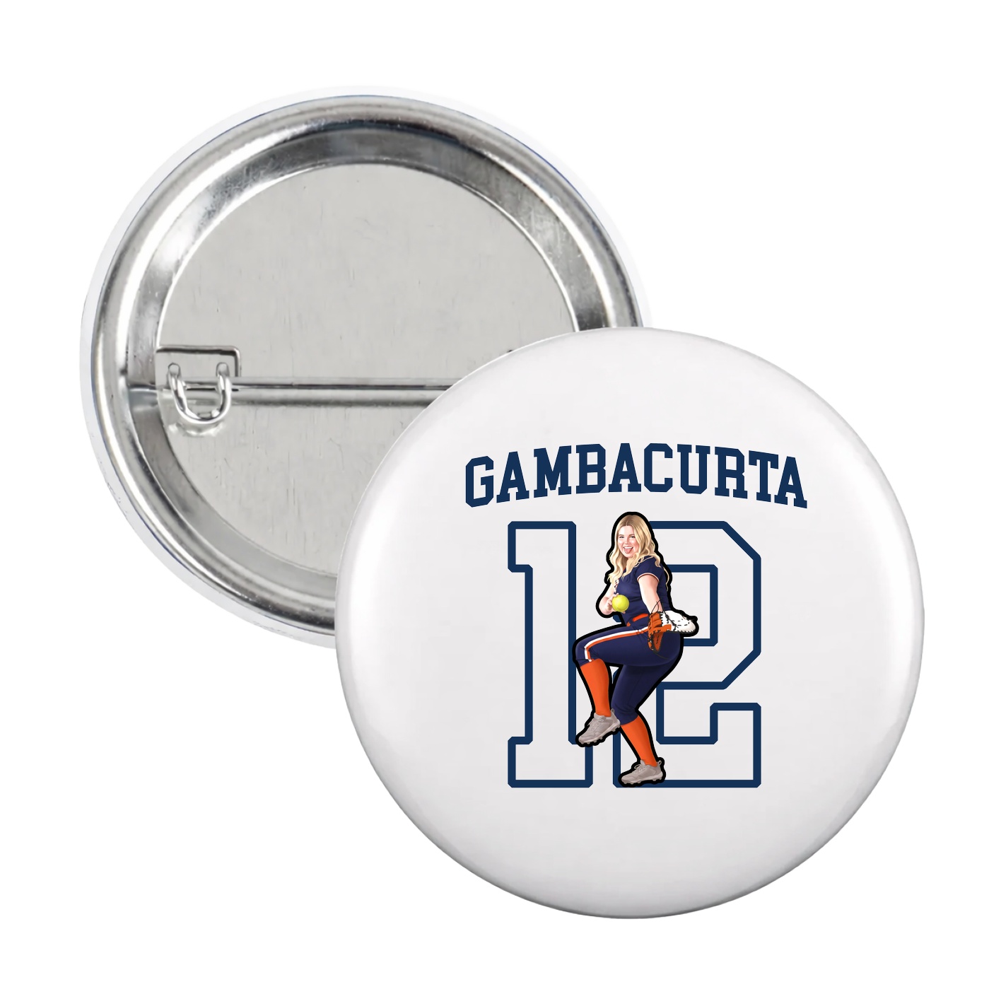 Game Day Button — Shirsey in White