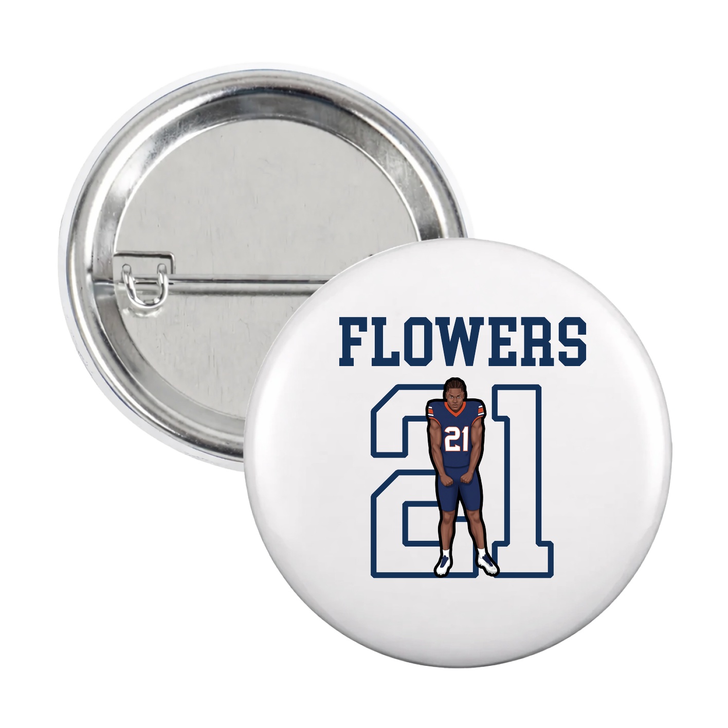 Game Day Button — Shirsey in White