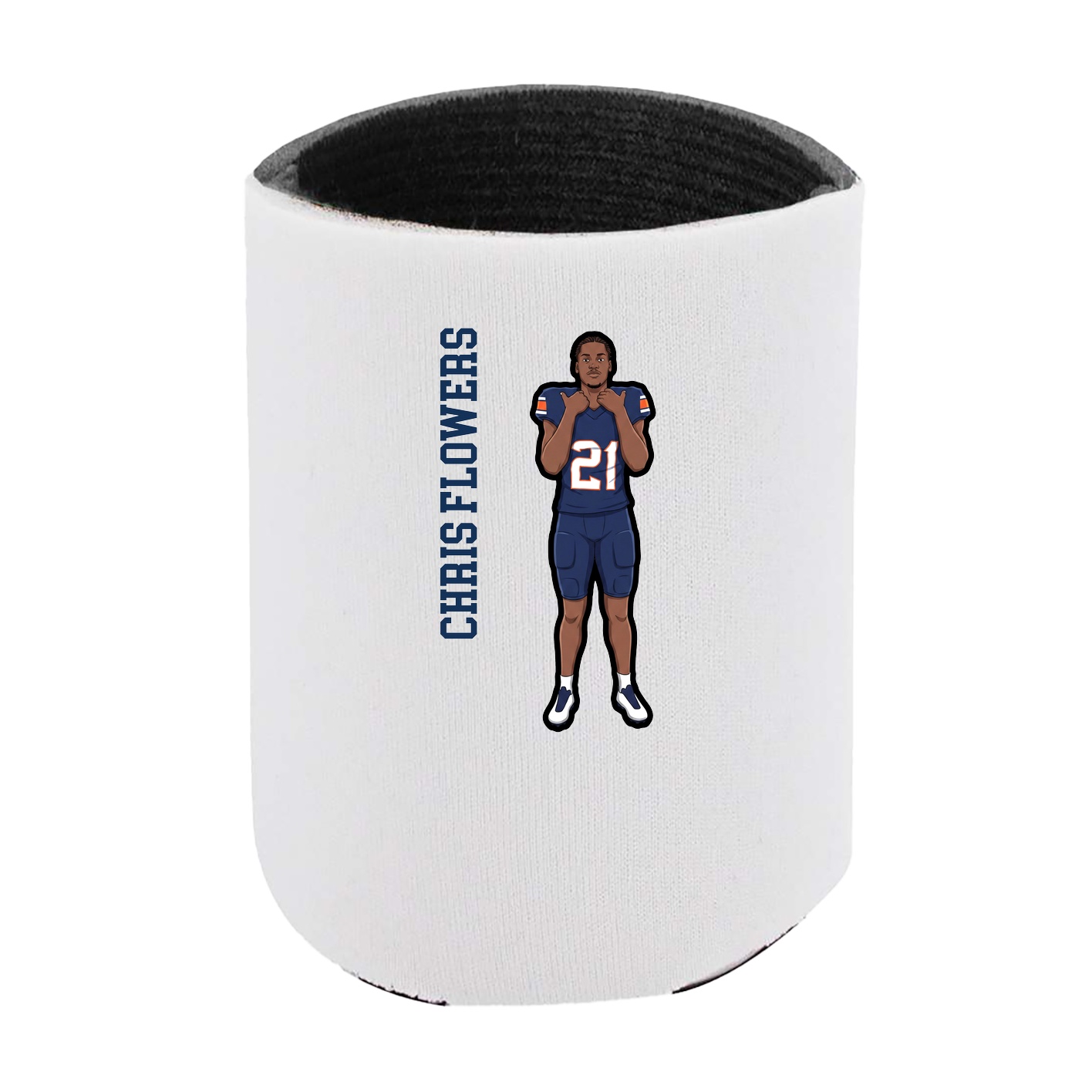 Can Holder — Name Vertical in White