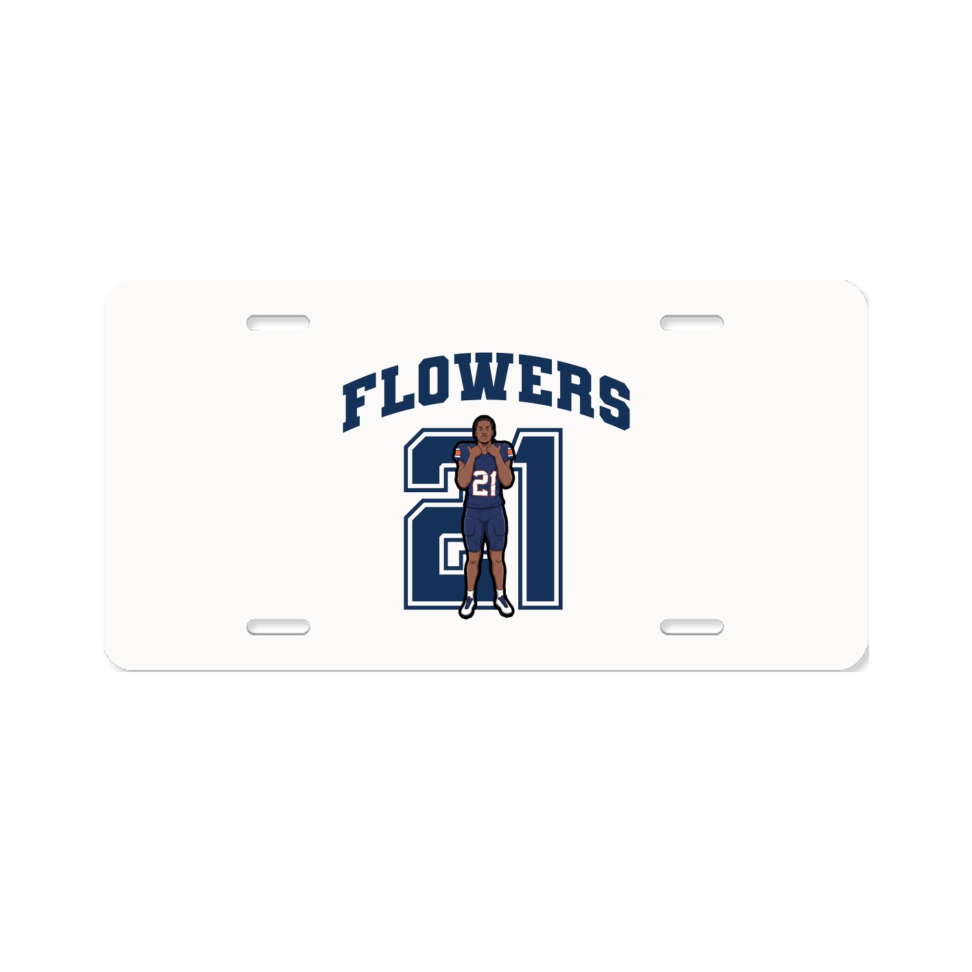 License Plate — Number in Classic