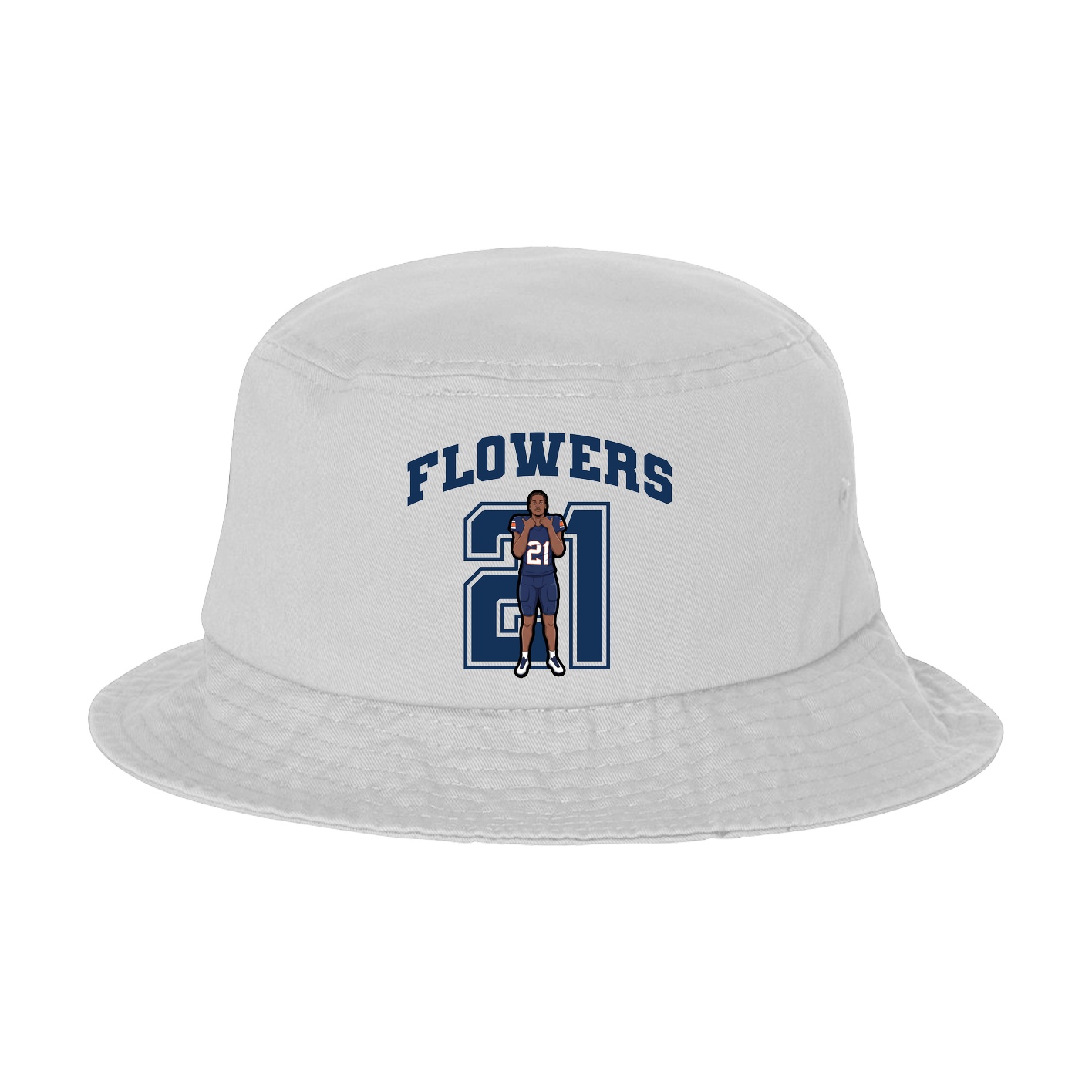 Bucket Cap — Number in White