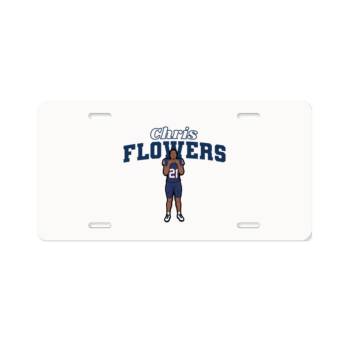 License Plate — Name Arch in Classic
