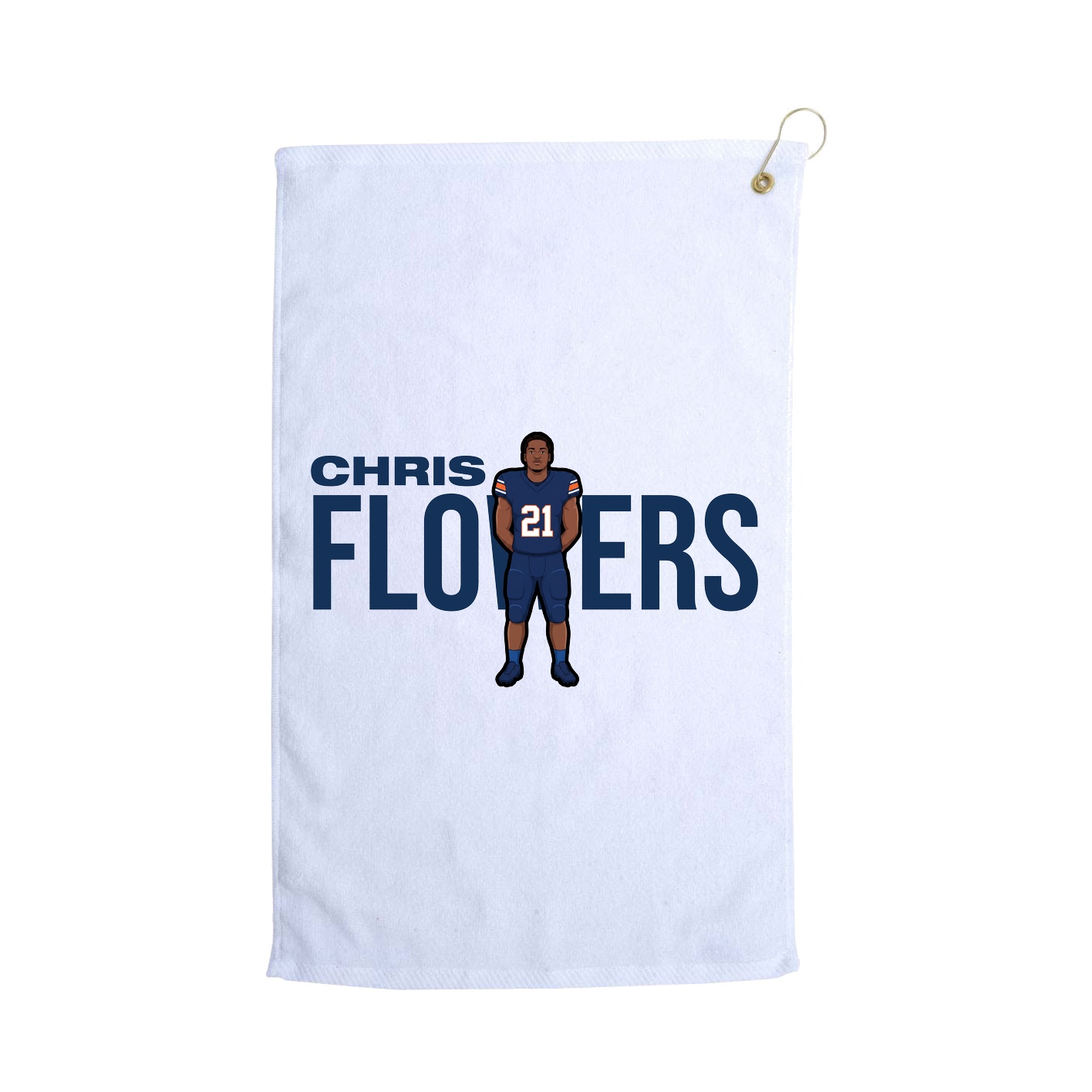 Golf Towel — Player Name in White