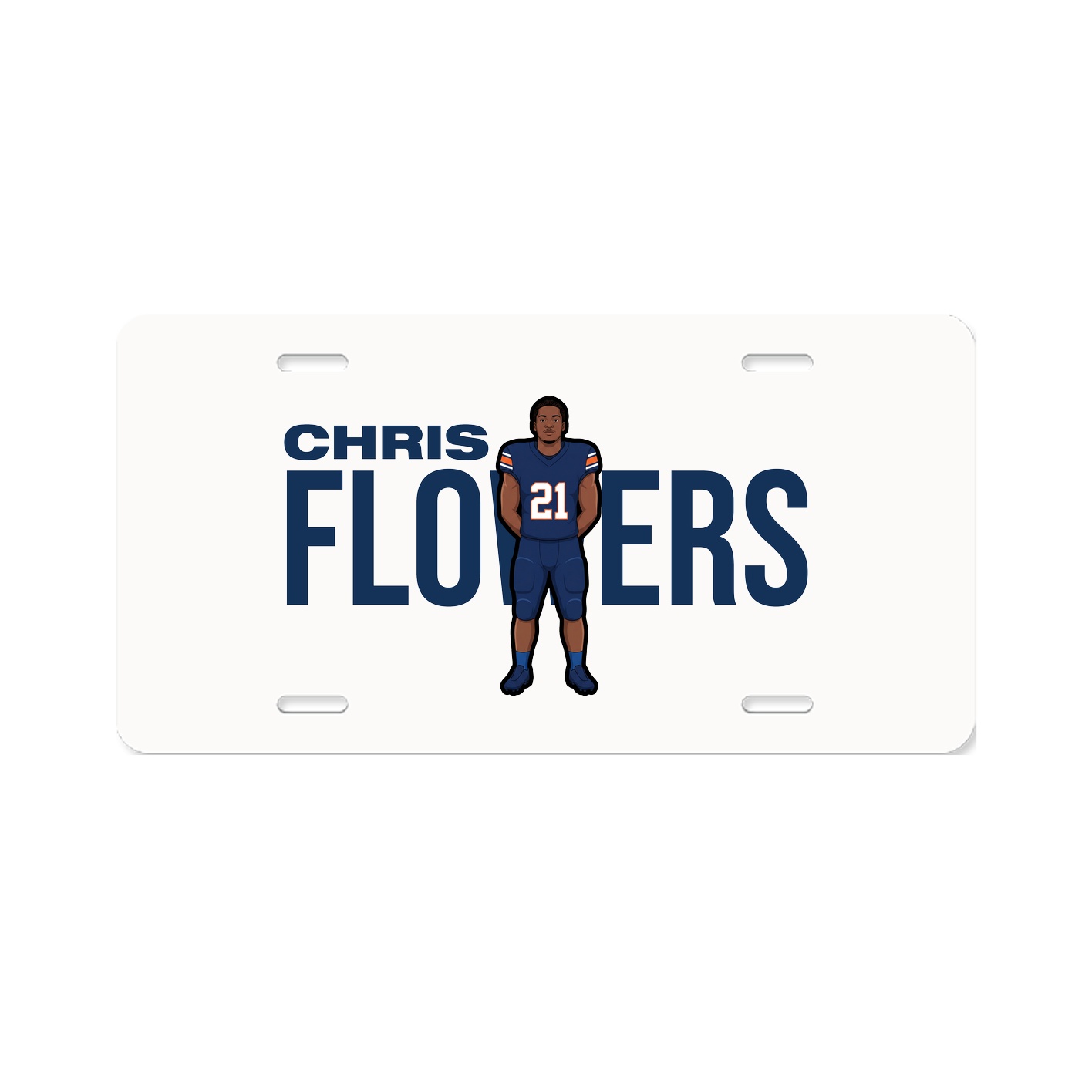 License Plate — Player Name in Classic