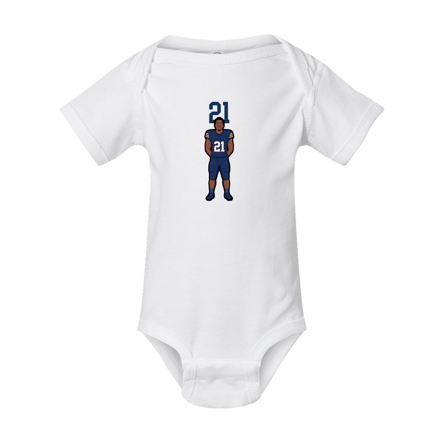 Baby Onesie — Number Top in White