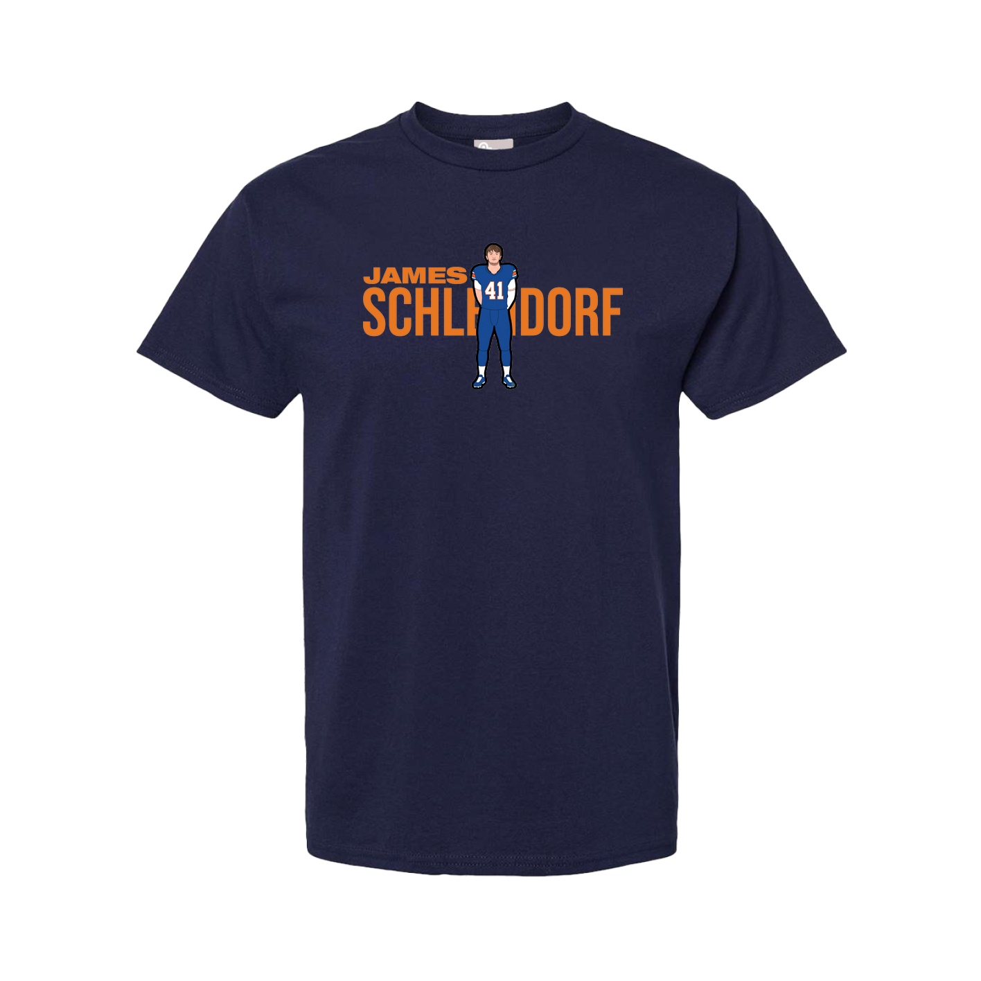 Youth Tee — Player Name in Navy