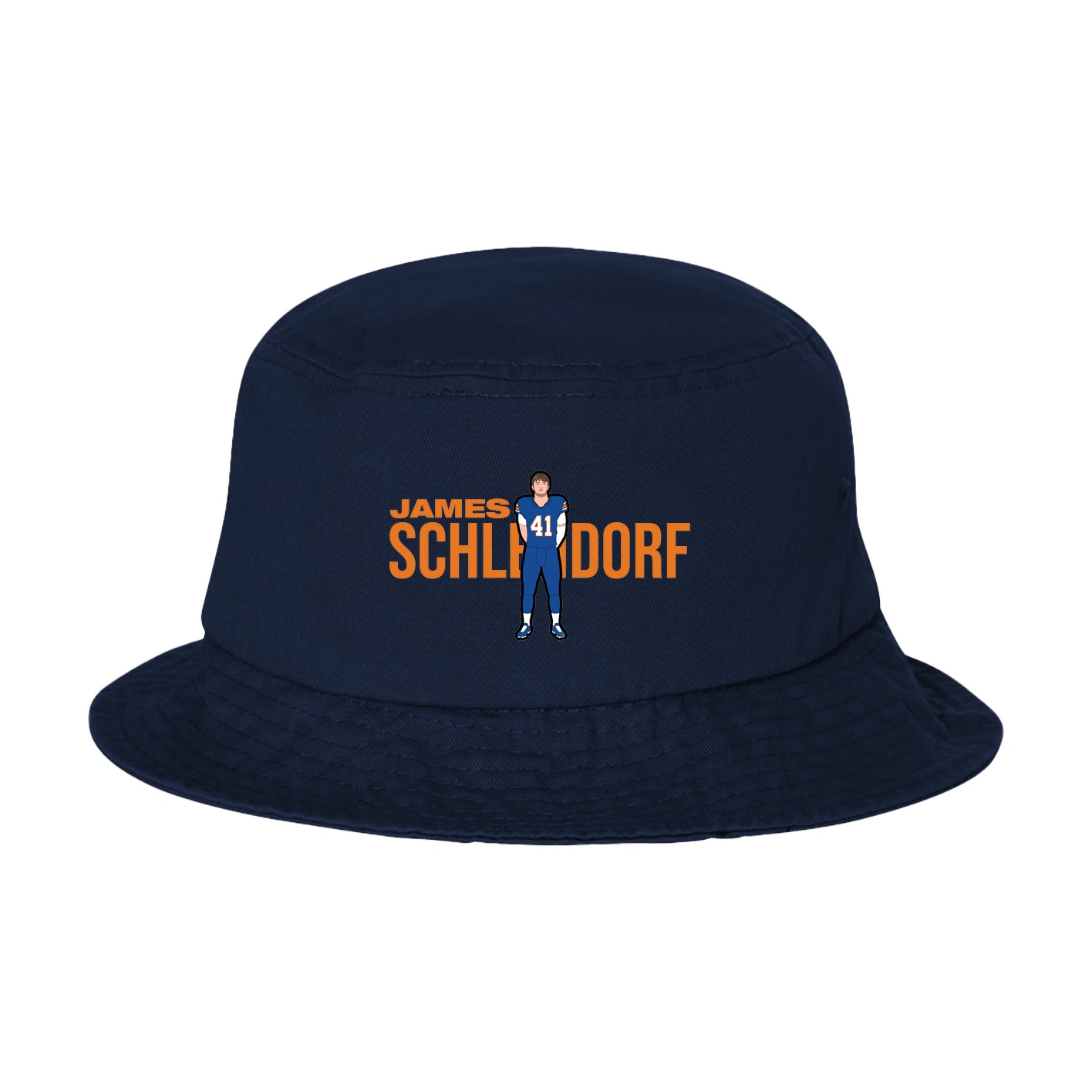 Bucket Cap — Player Name in Navy