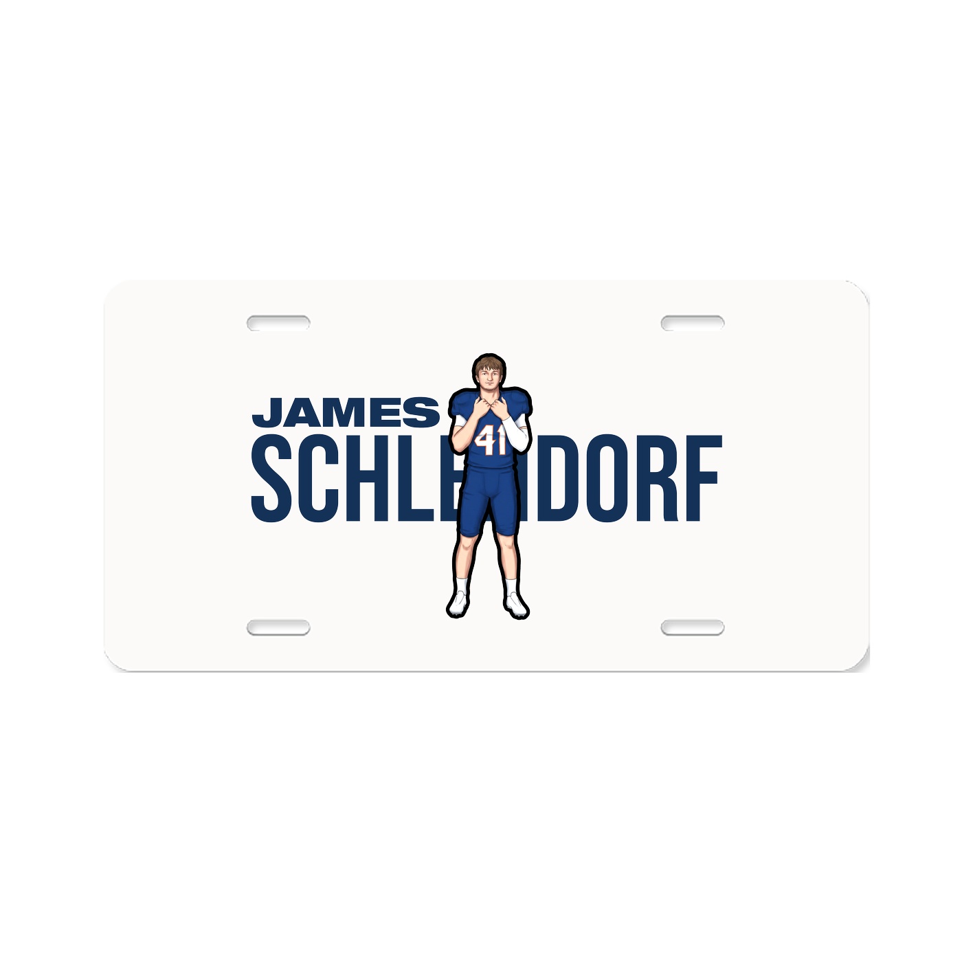License Plate — Player Name in Classic