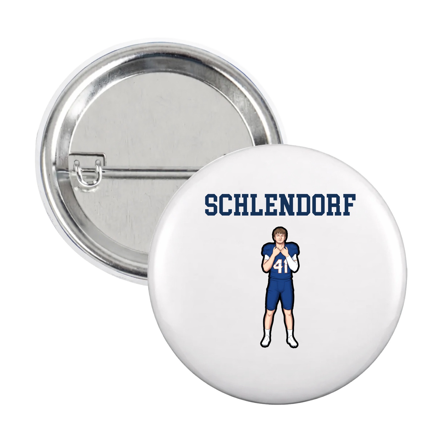Game Day Button — Shirsey in White