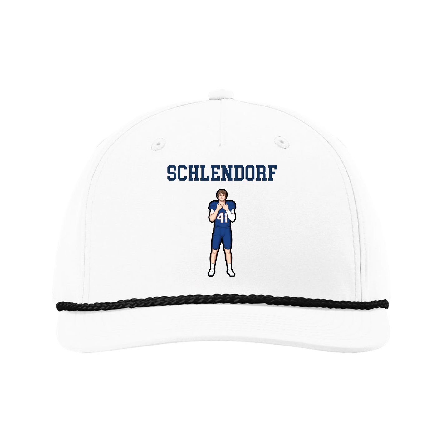 Five-Panel Classic Rope Cap — Shirsey in White
