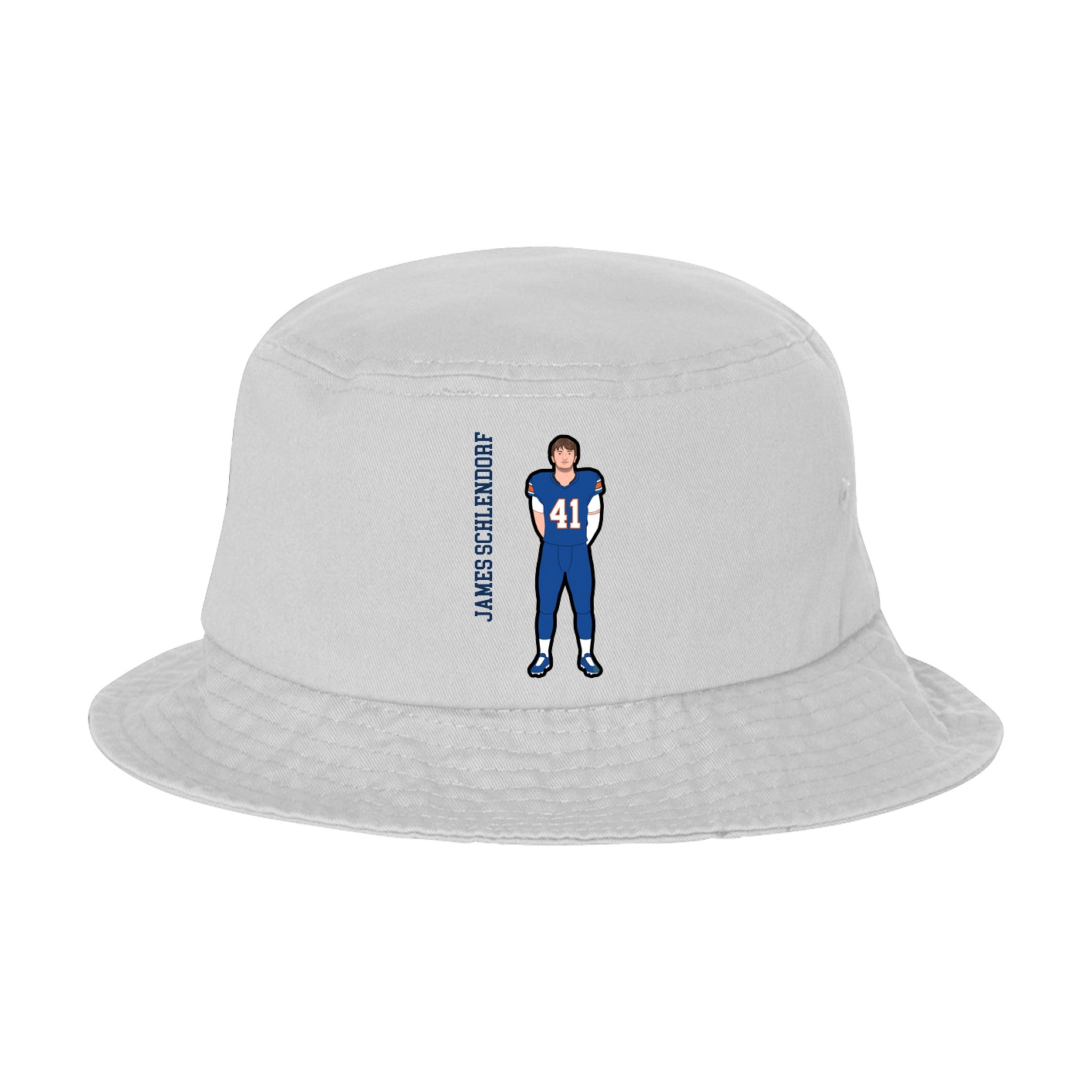 Bucket Cap — Name Vertical in White