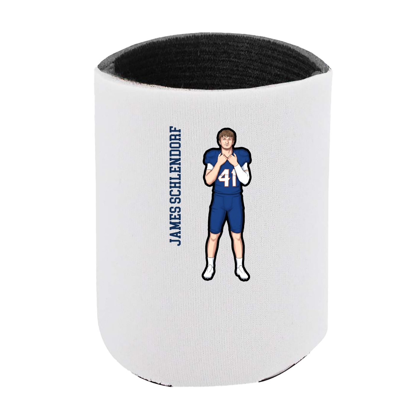 Can Holder — Name Vertical in White