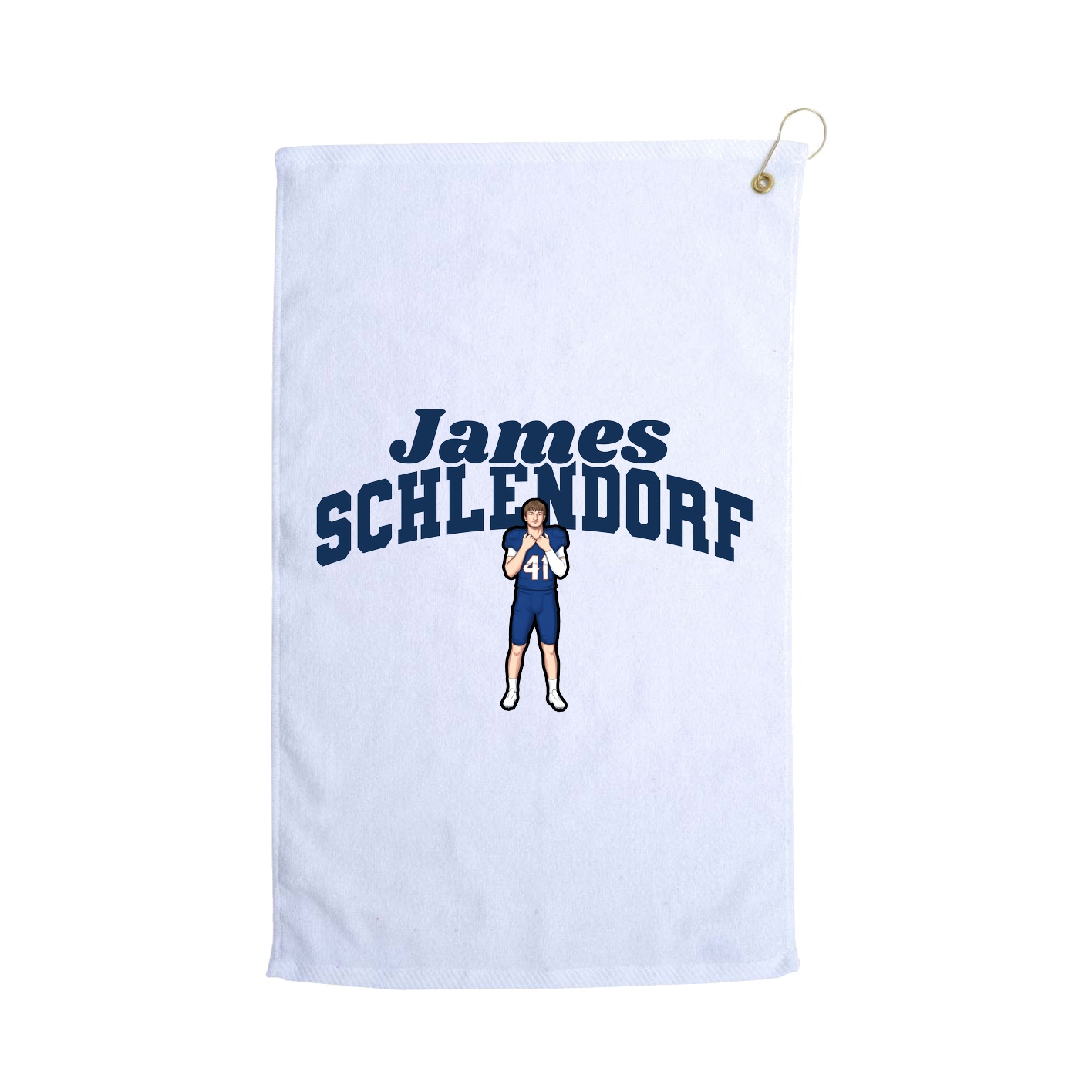 Golf Towel — Signature Arch in White