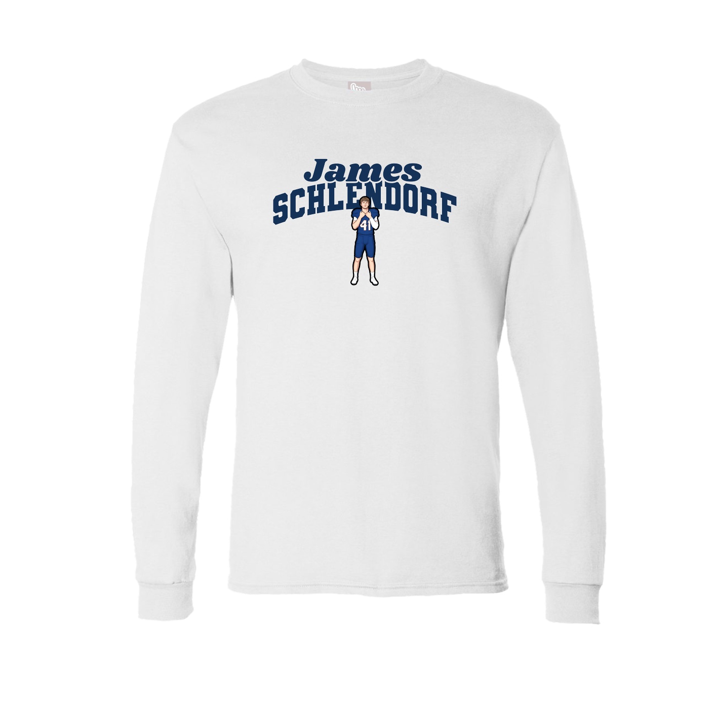 Long Sleeve Tee — Signature Arch in White