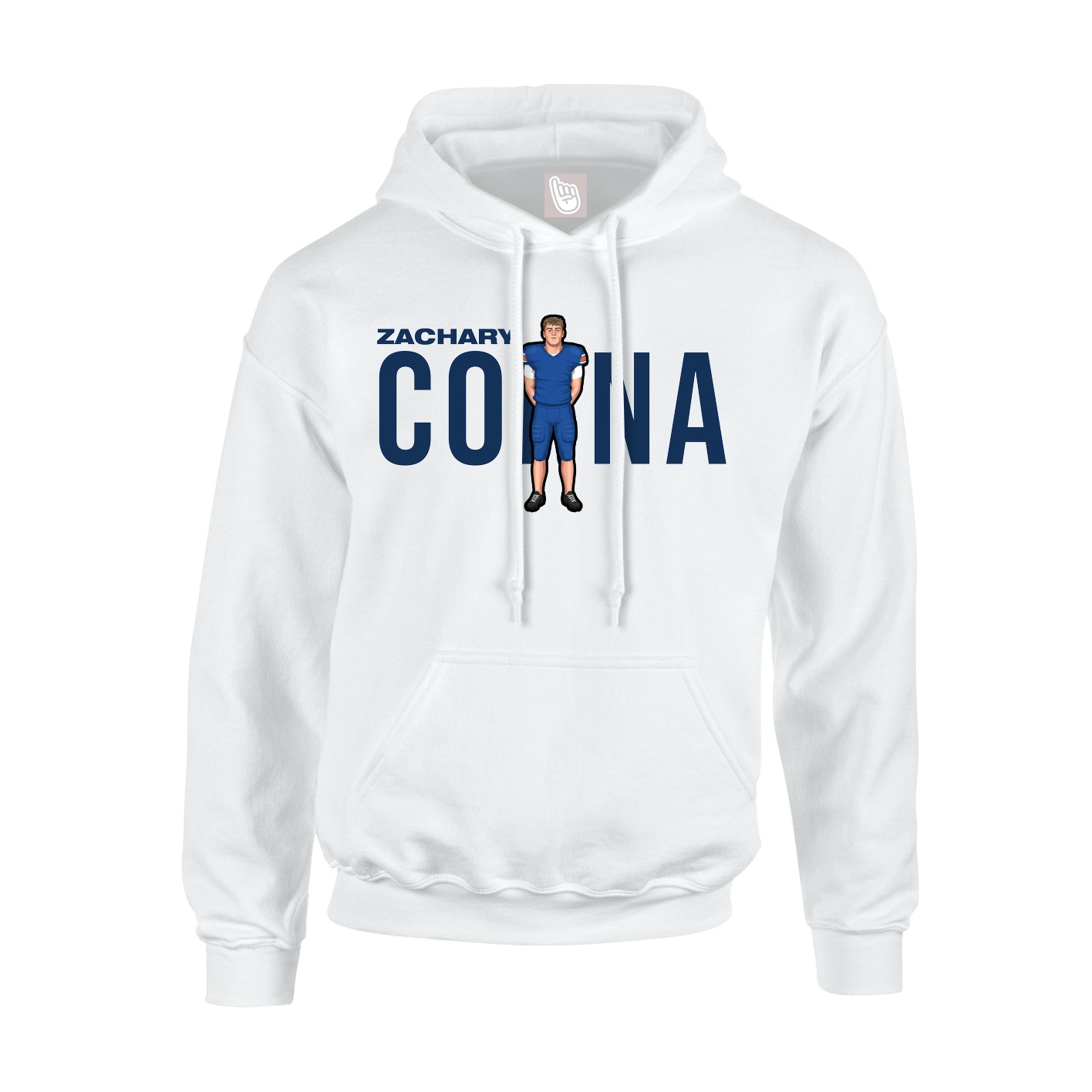Hoodie — Player Name in White