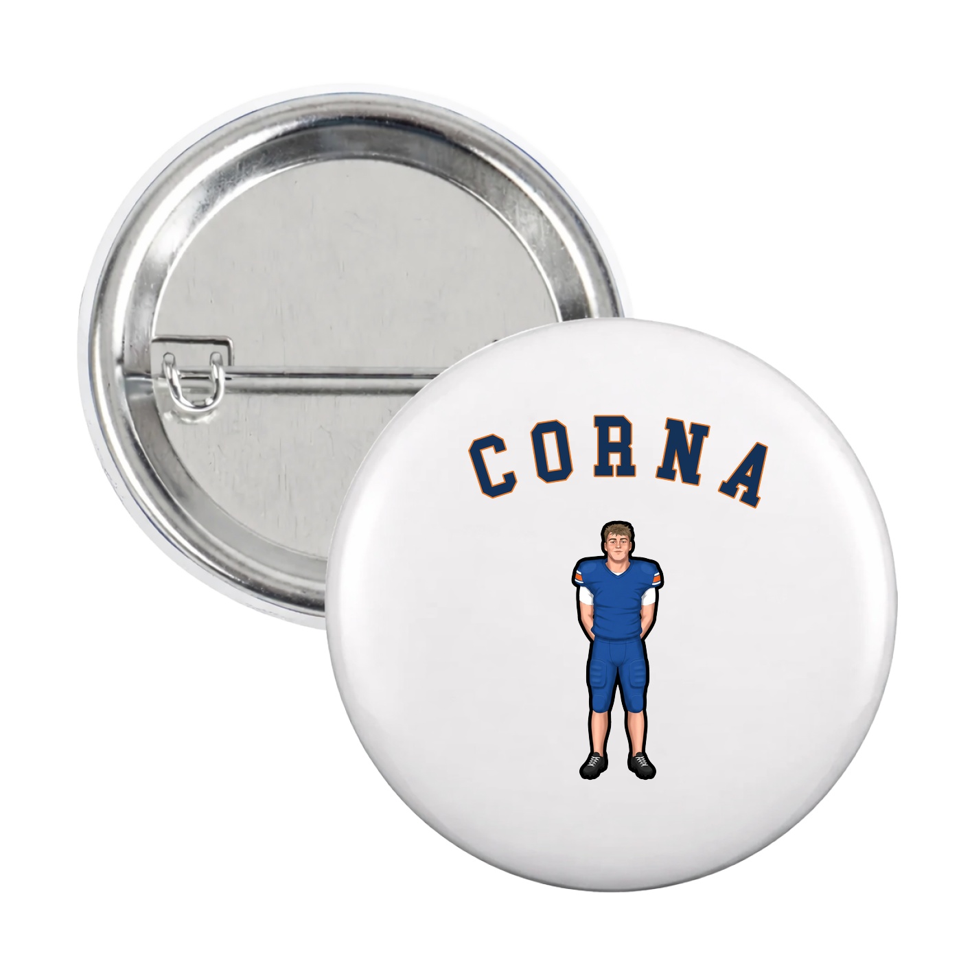 Game Day Button — Shirsey Arch in White