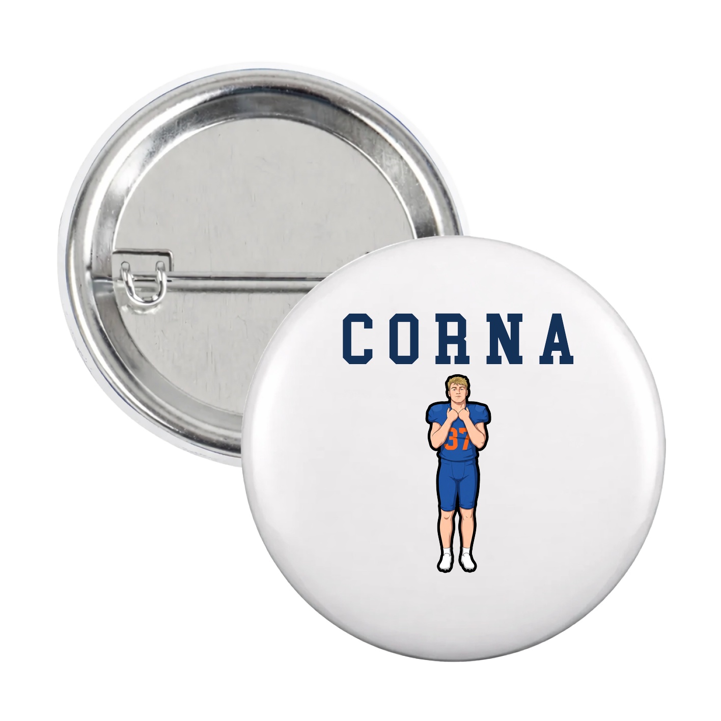 Game Day Button — Shirsey in White