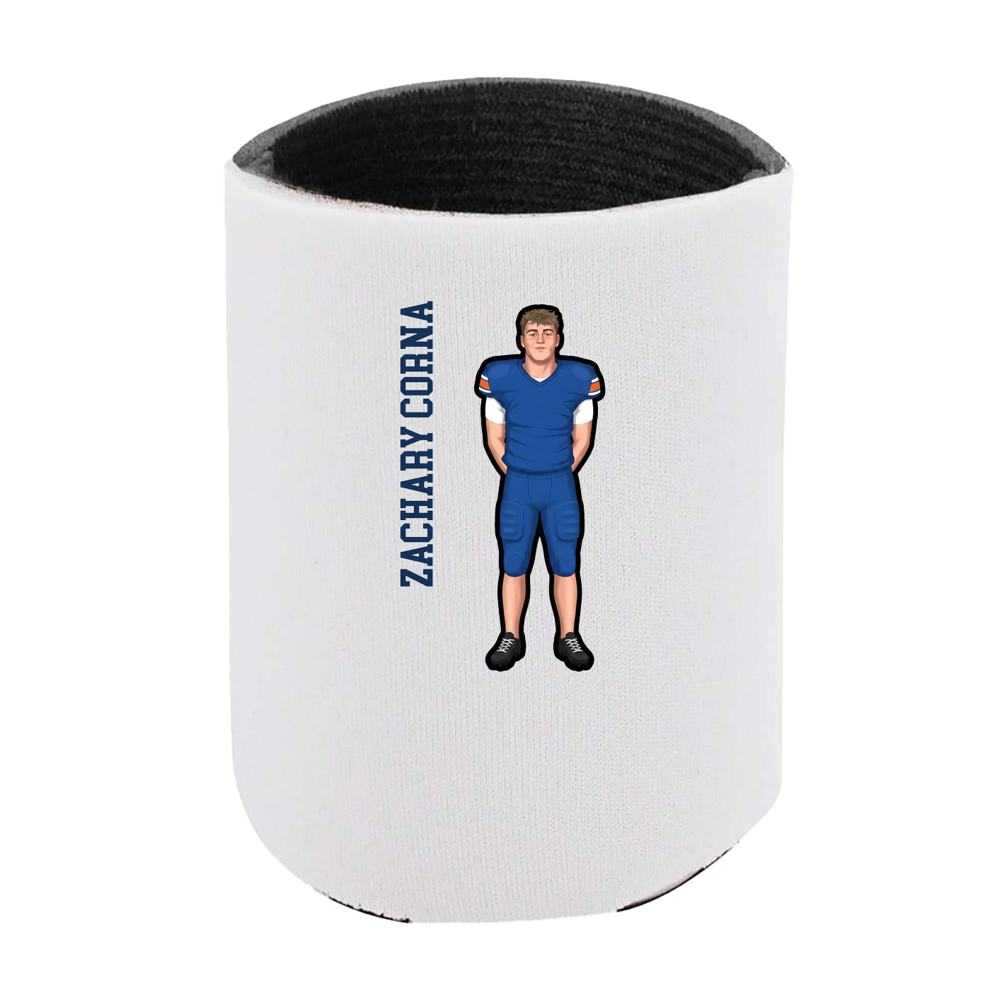 Can Holder — Name Vertical in White