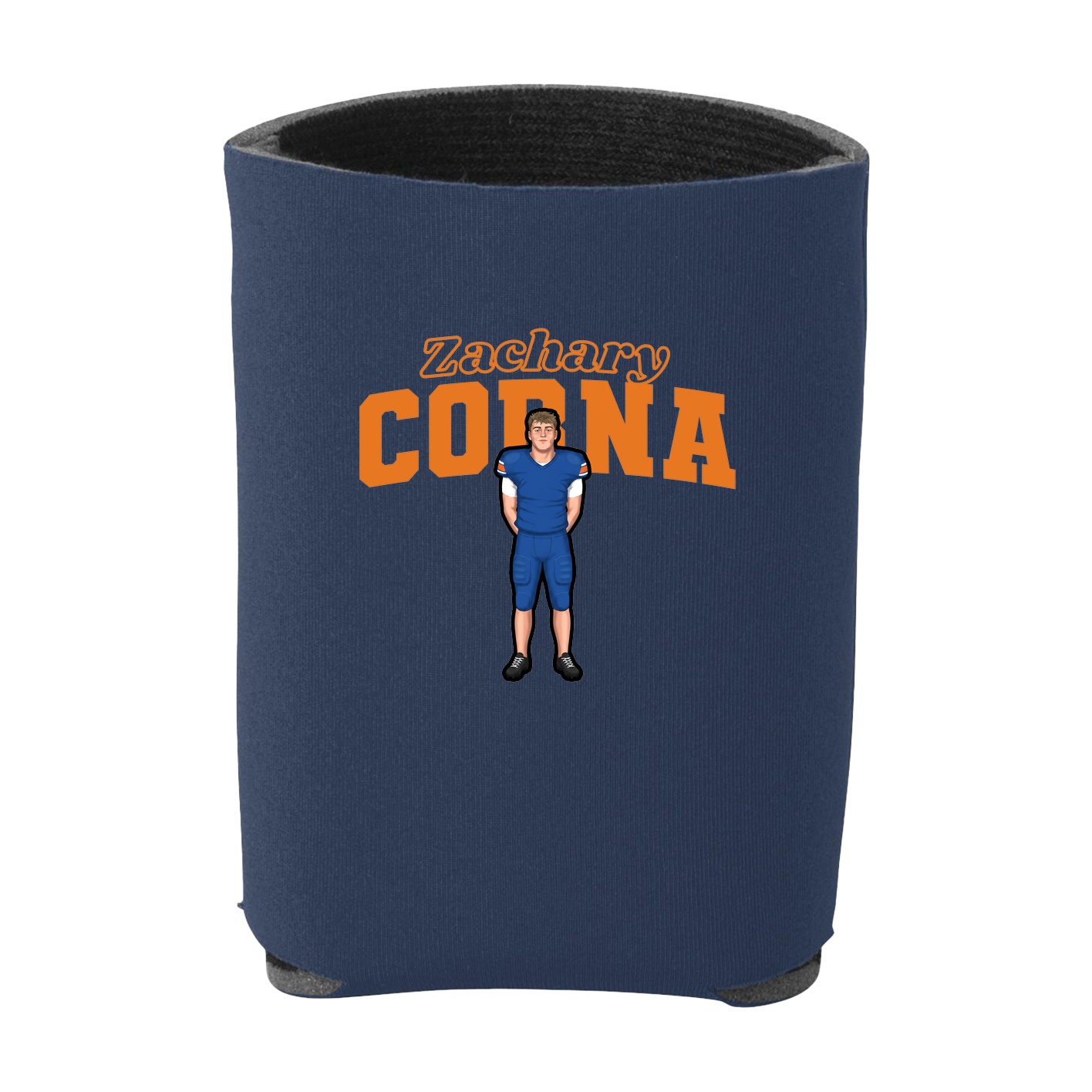 Can Holder — Name Arch in Navy