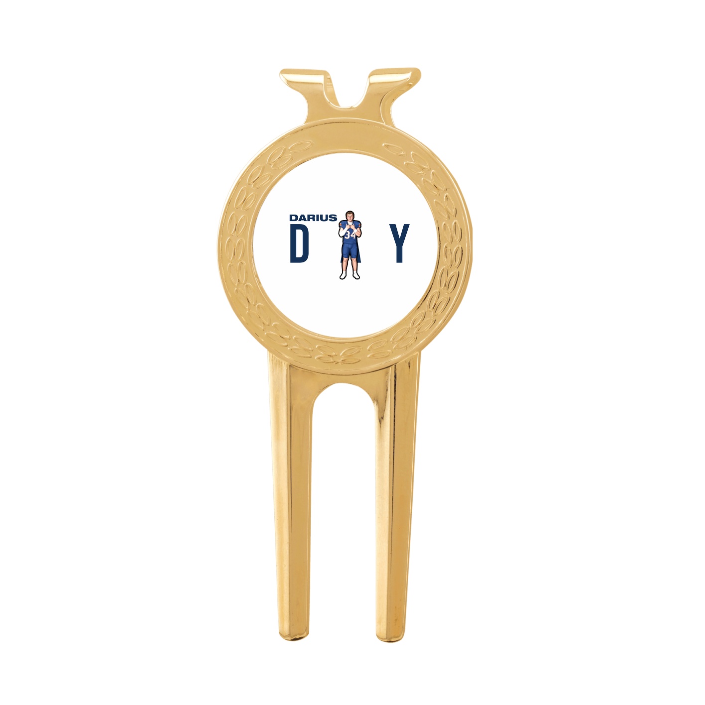 Divot Tool with Ball Marker — Player Name in Classic