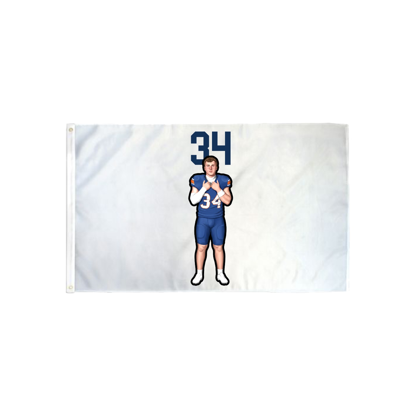 3x5 Flag — Number Top in Classic