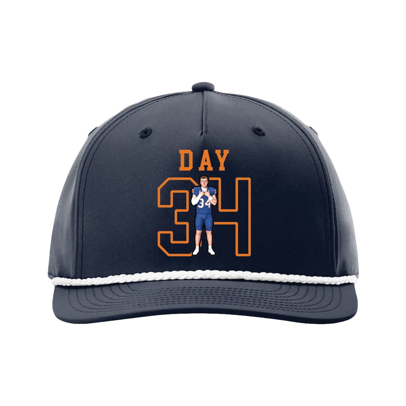 Five-Panel Classic Rope Cap — Shirsey in Navy