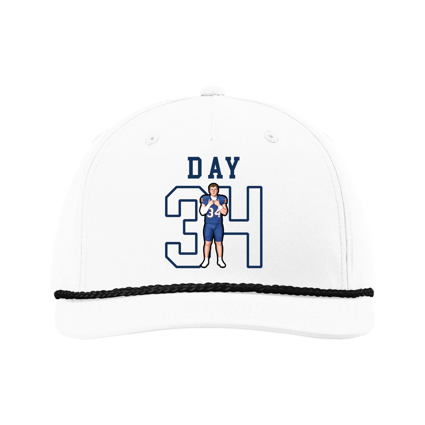 Five-Panel Classic Rope Cap — Shirsey in White