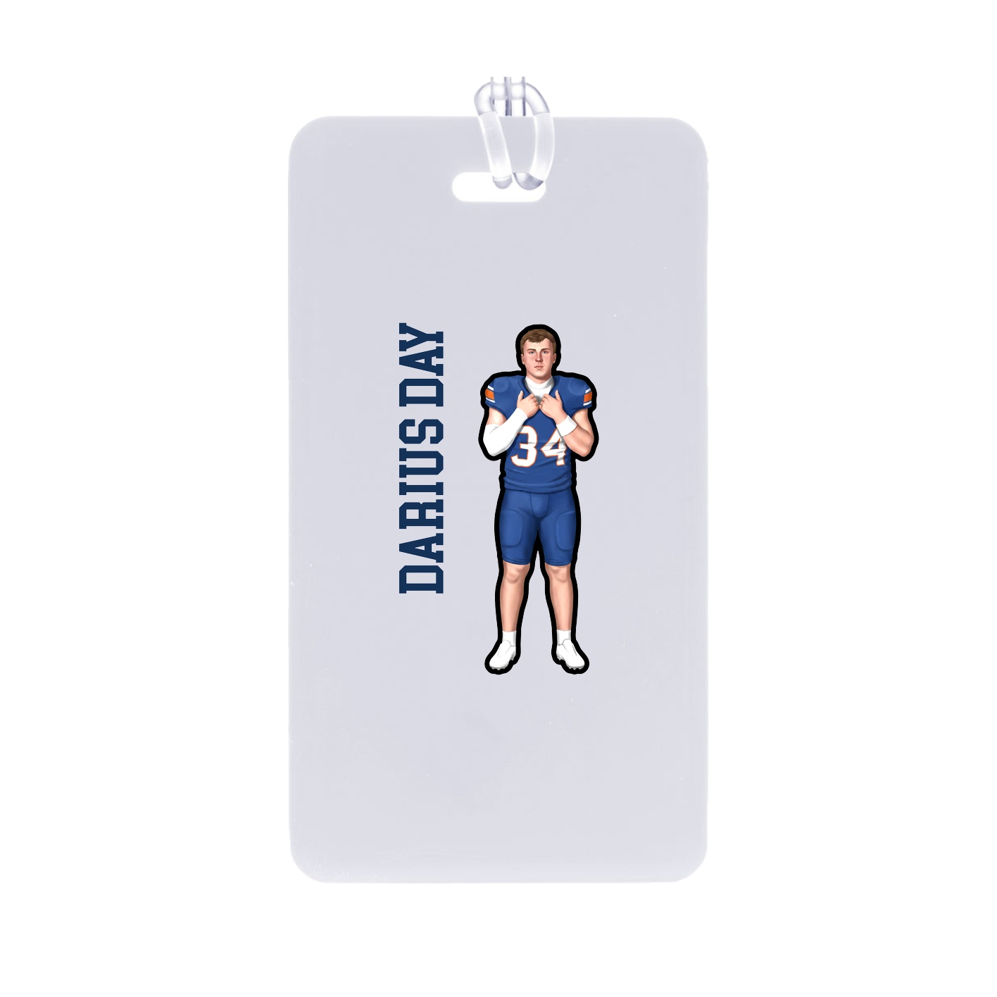 Bag Tag — Name Vertical in Classic