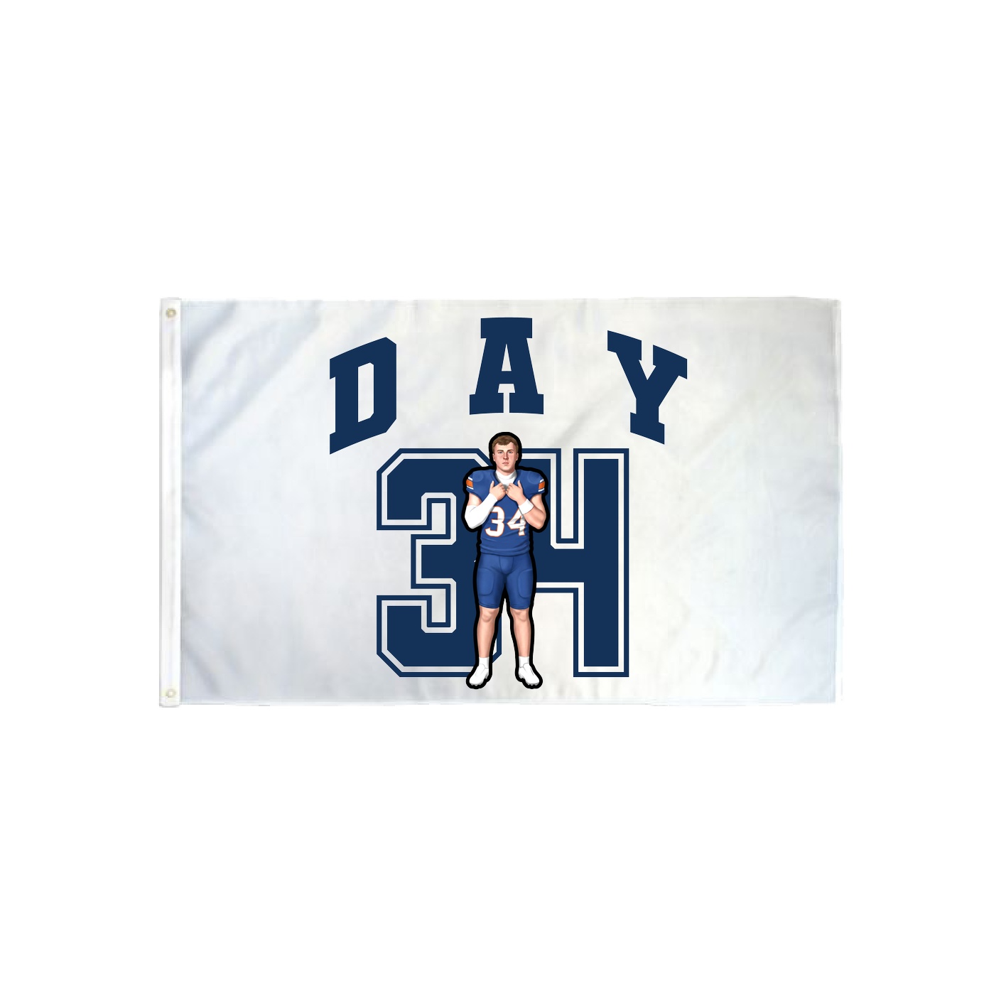 3x5 Flag — Number in Classic